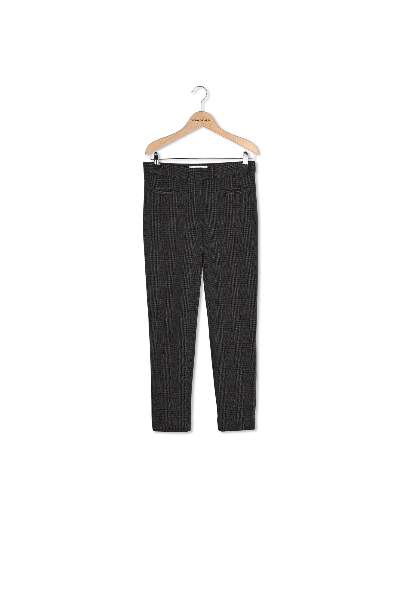 Pantalon droit Stretch à carreaux - ELIOTT Faume - seconde main