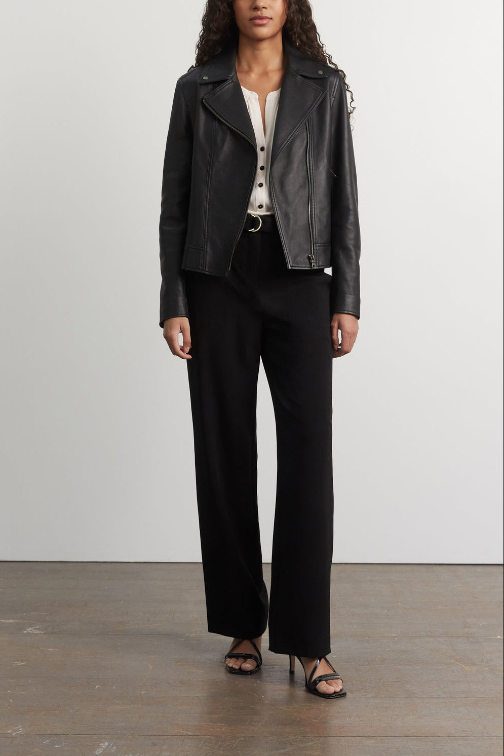 Blouson en cuir - NADEGE Faume - seconde main