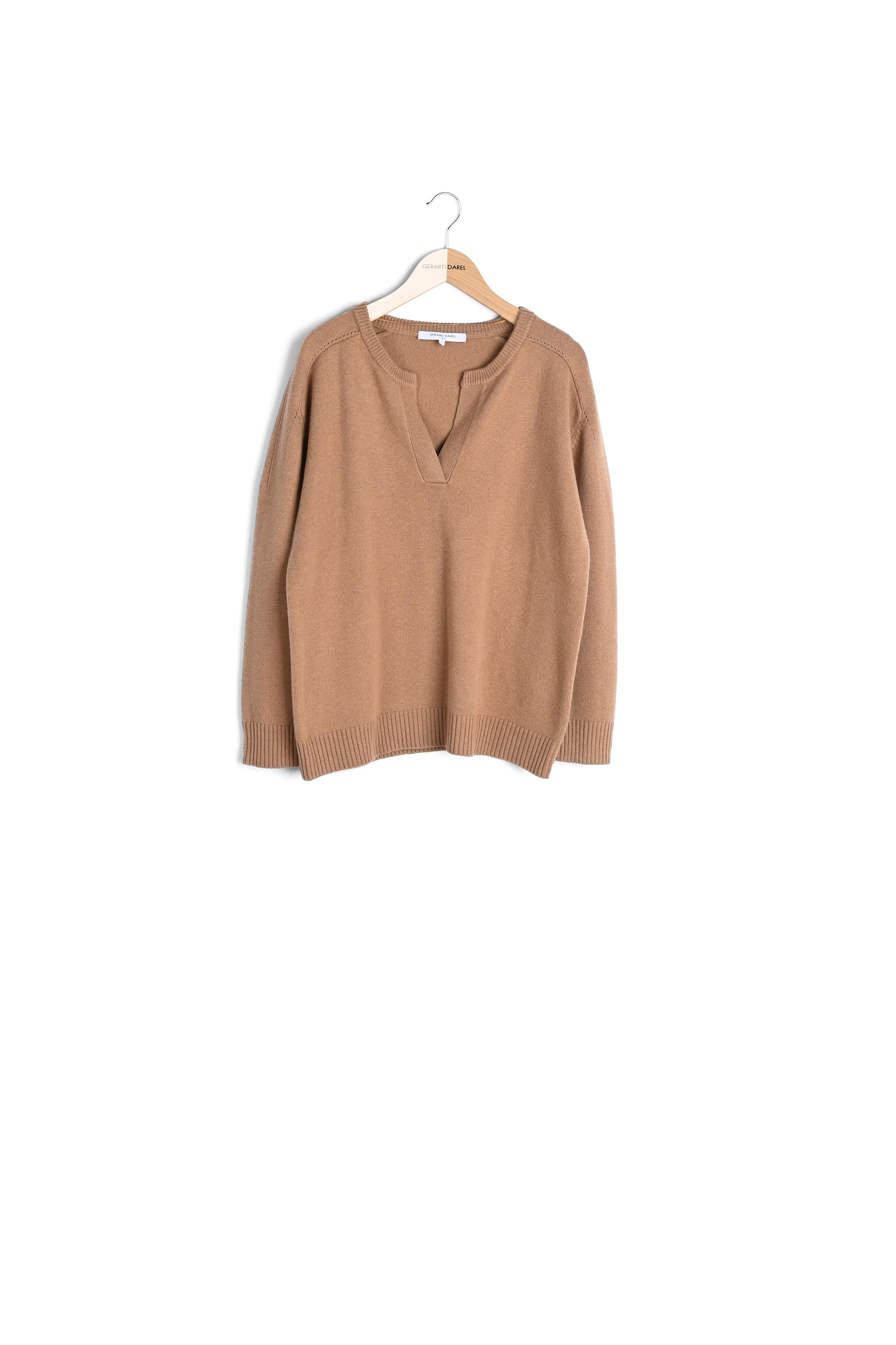 Pull col polo en laine douce - LÉON Faume - seconde main