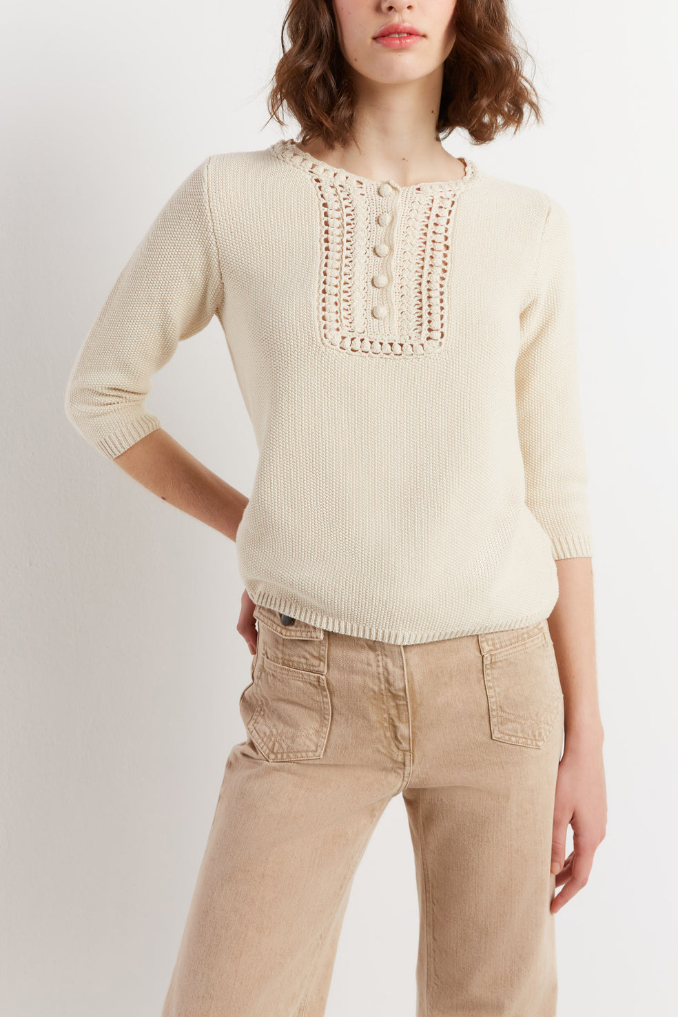 Pull à plastron - LAULA Faume - seconde main