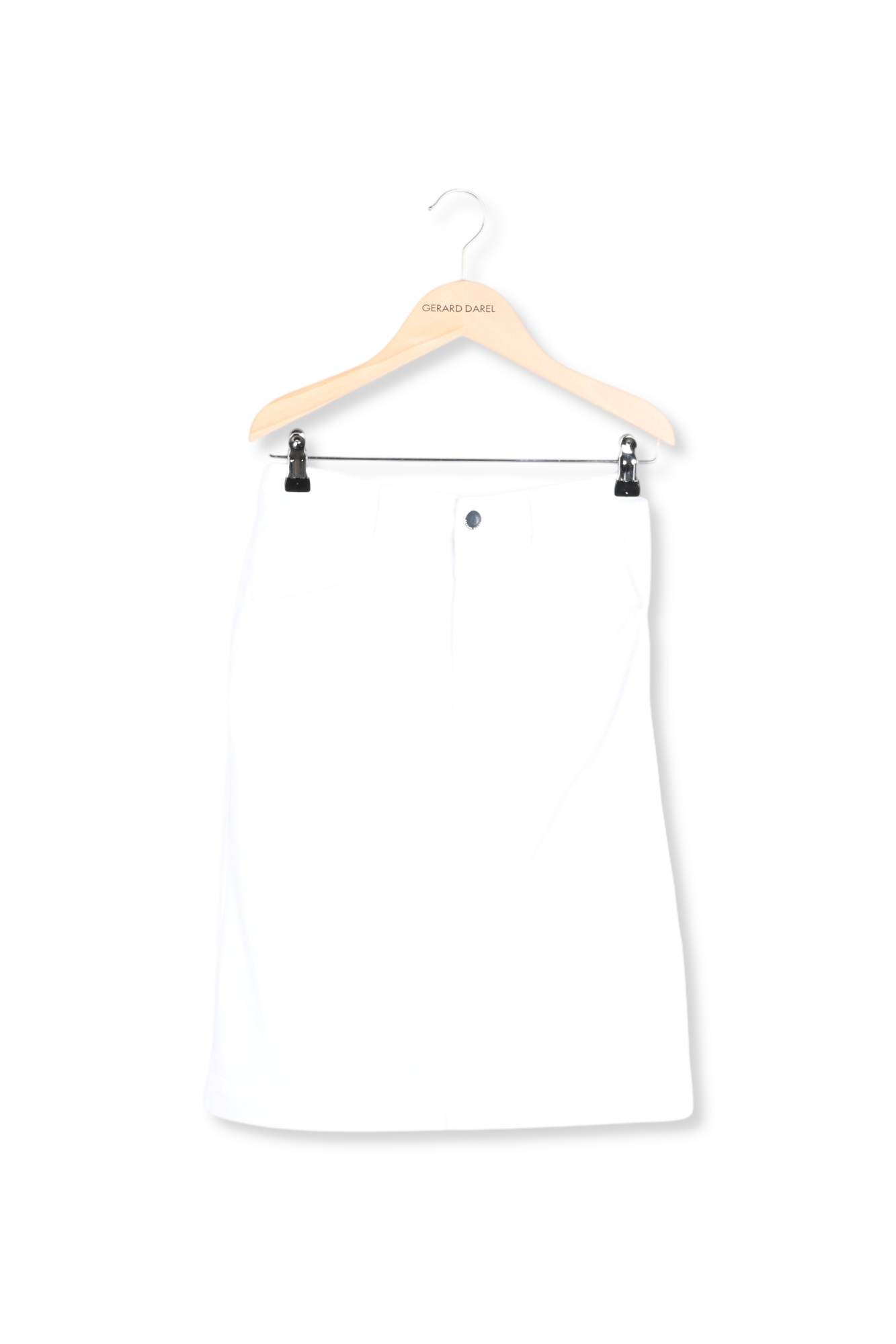 LOLA - Jupe crayon en coton Stretch Faume - seconde main