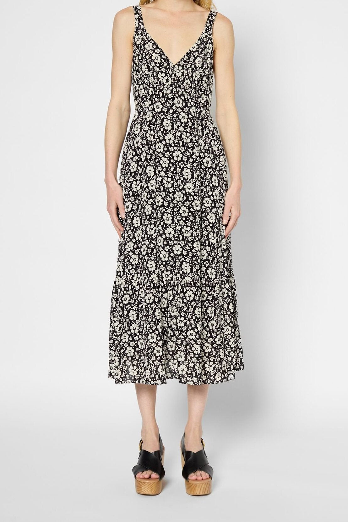 Robe longue cintrée à fleurs - PHELINE Faume - seconde main