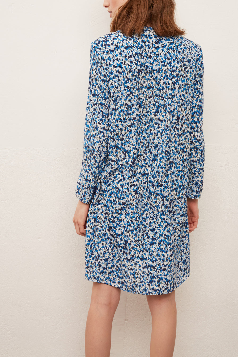 SHAILY - Robe-chemise courte en soie imprimée Faume - seconde main