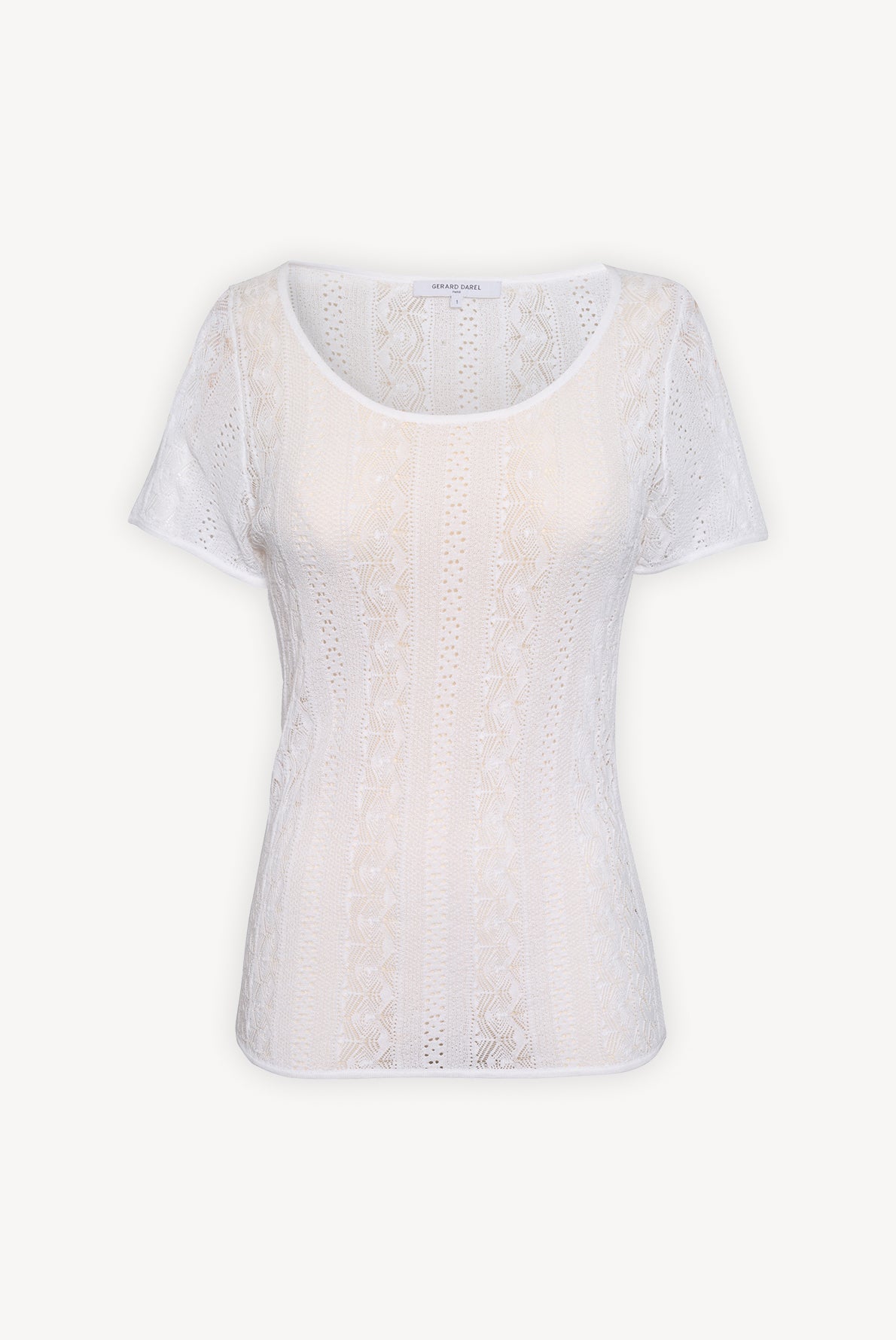 ENDA - Top en maille fine ajourée Faume - seconde main