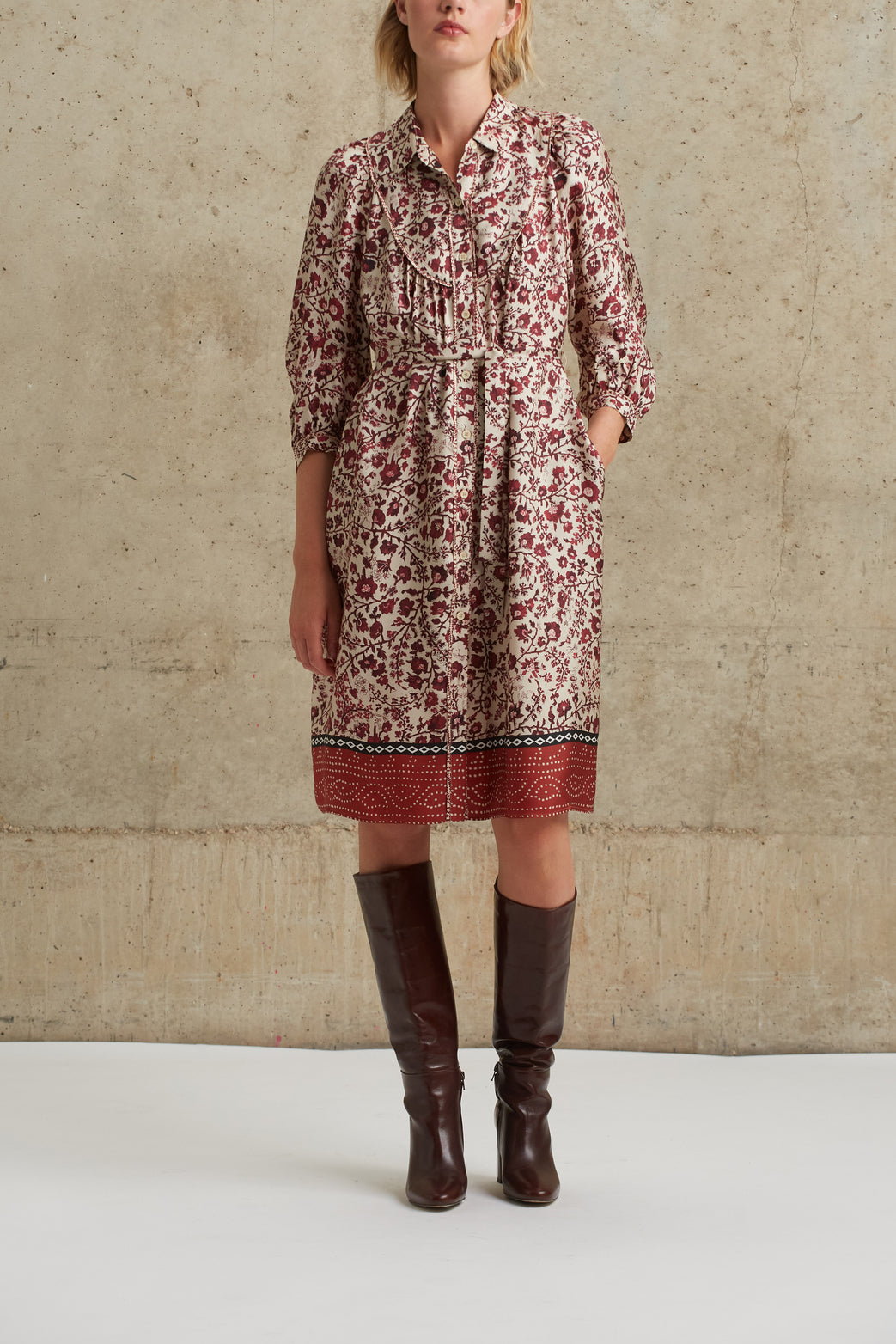 Robe fluide imprimée - JAEL Faume - seconde main