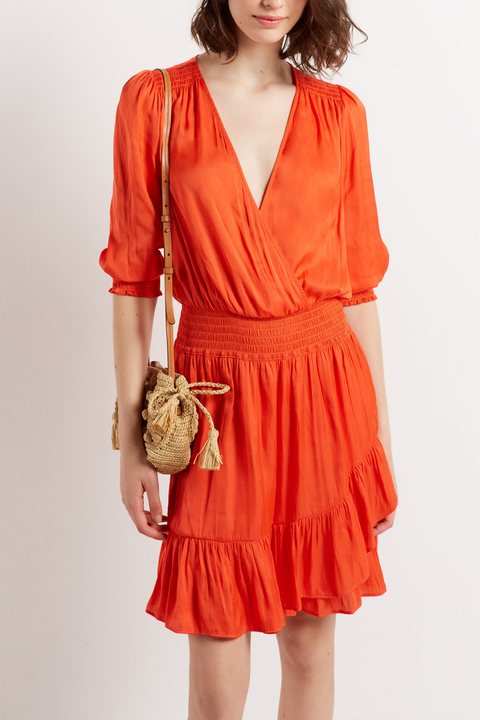 Robe à smocks et volants - JORIS Faume - seconde main