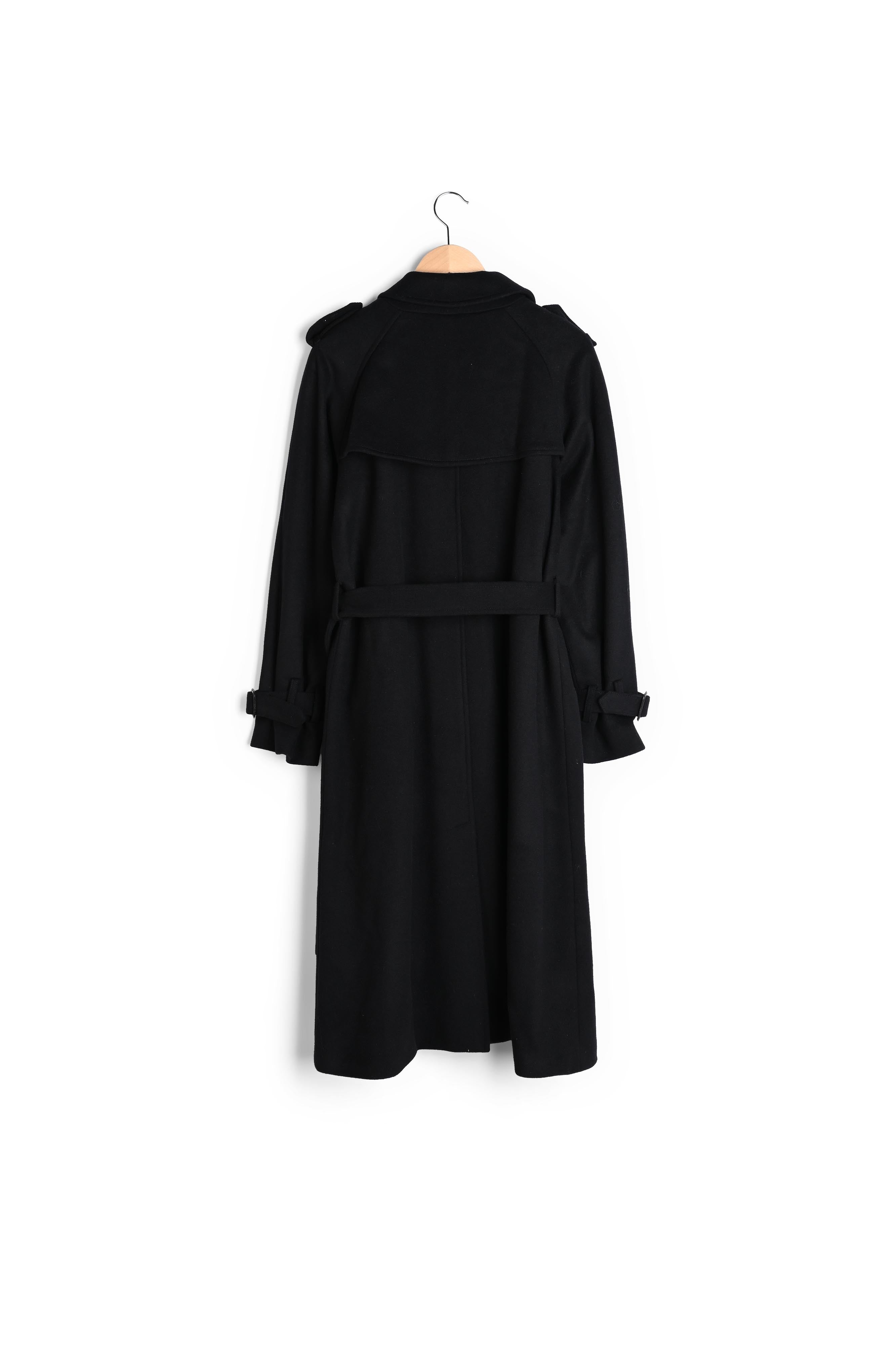 Trench long en laine et cachemire - SERGE Faume - seconde main