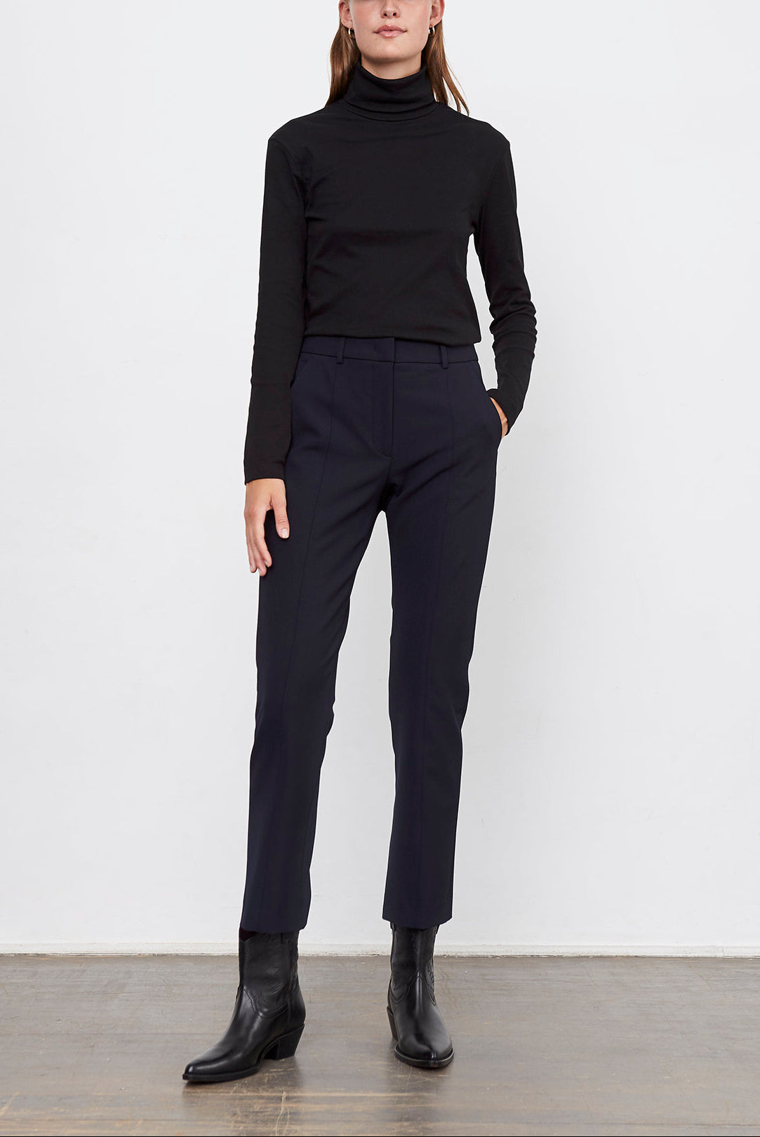 LUCIEN - Pantalon droit surpiqué Faume - seconde main