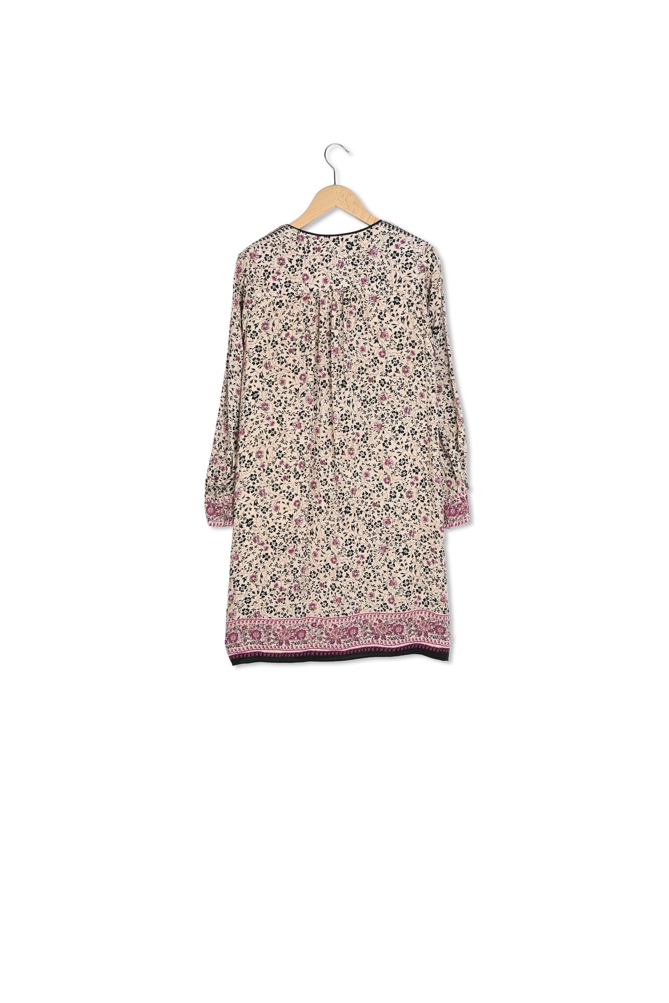 Robe droite imprimée à col V - SALINE Faume - seconde main