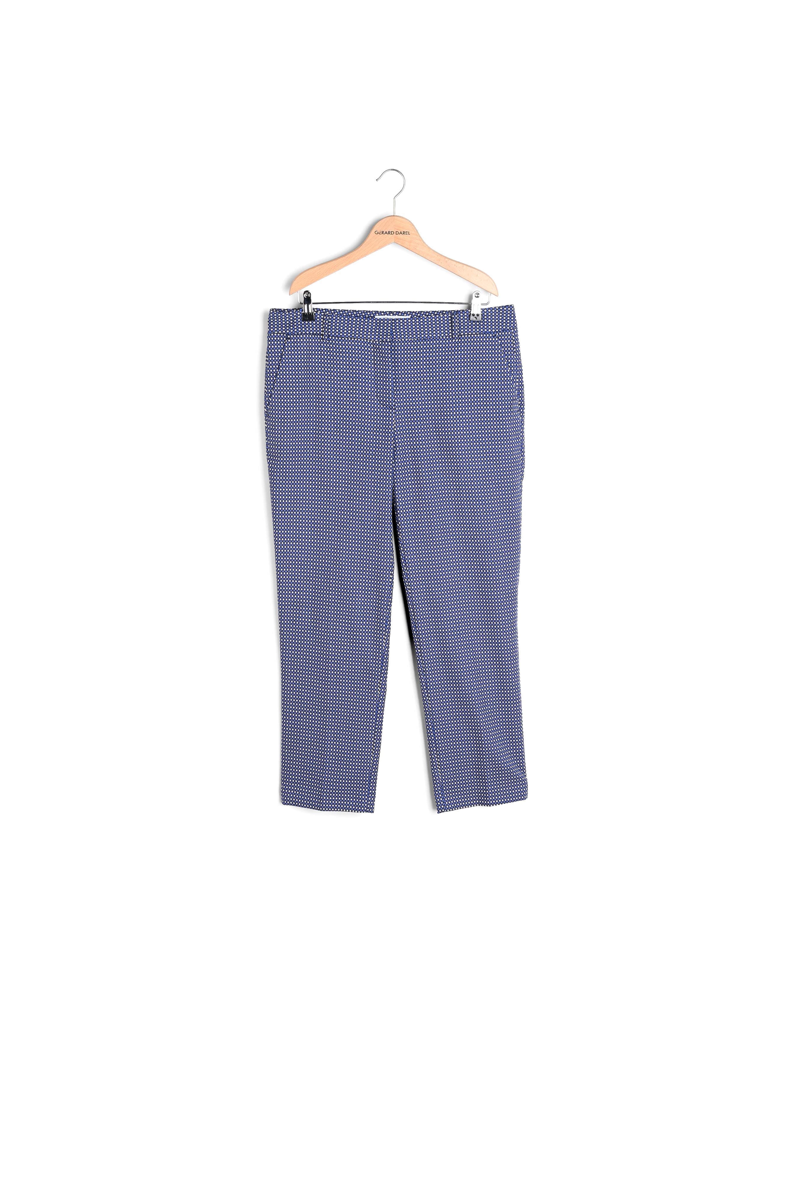 MELANIA - Pantalon droit 7/8 en jacquard de coton Faume - seconde main