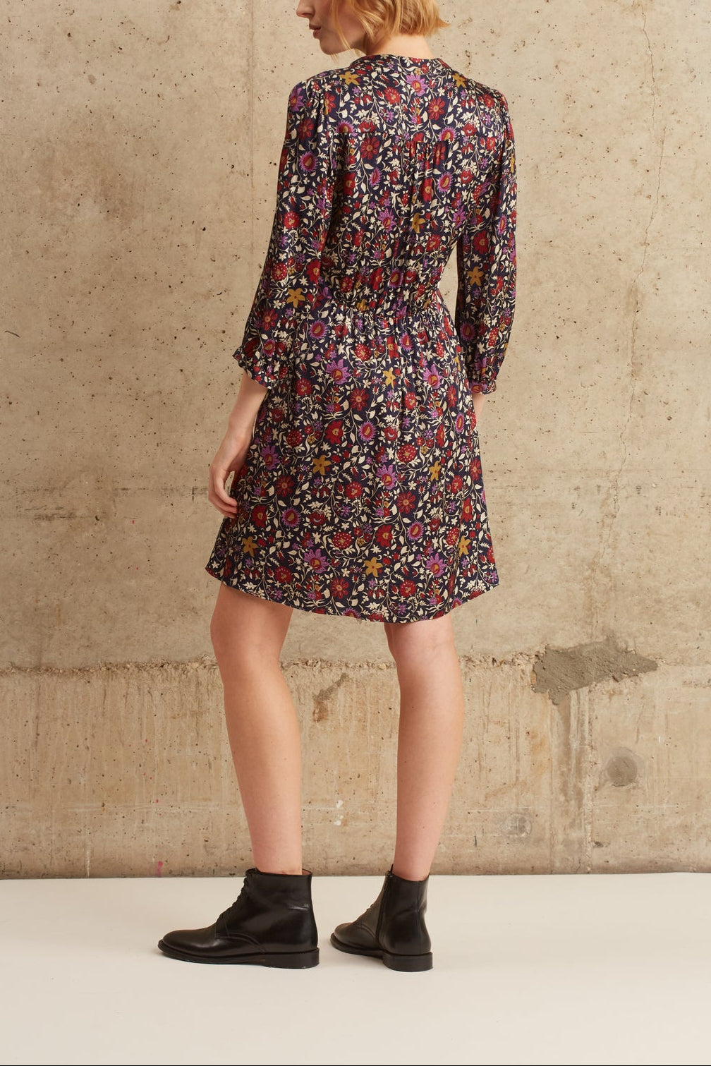 Robe à imprimé fleuri - JERI Faume - seconde main