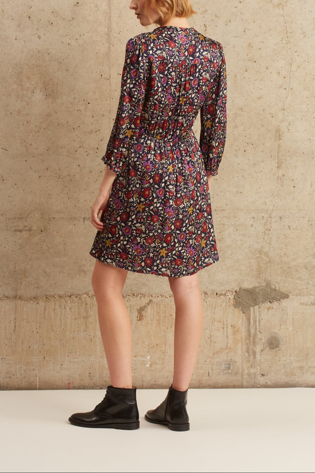 Robe à imprimé fleuri - JERI Faume - seconde main