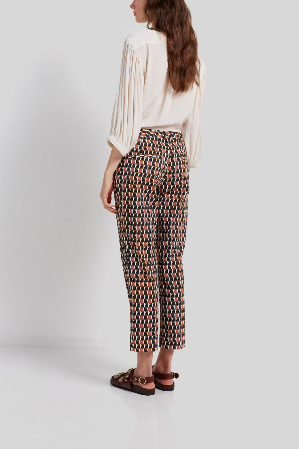 Pantalon Stretch à motif fantaisie - ELAZAR Faume - seconde main