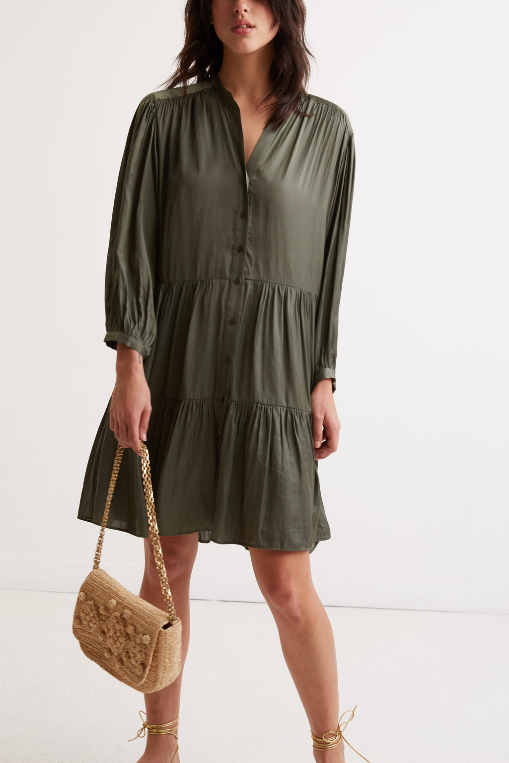 Robe courte satinée - JAUFREY Faume - seconde main