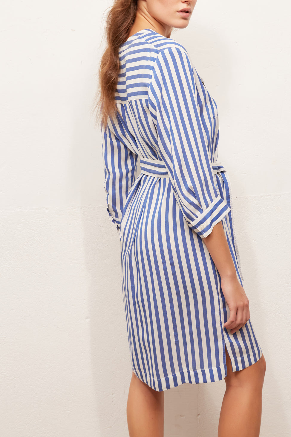 SUZANNA - Robe-chemise à rayures avec poches plaquées Faume - seconde main