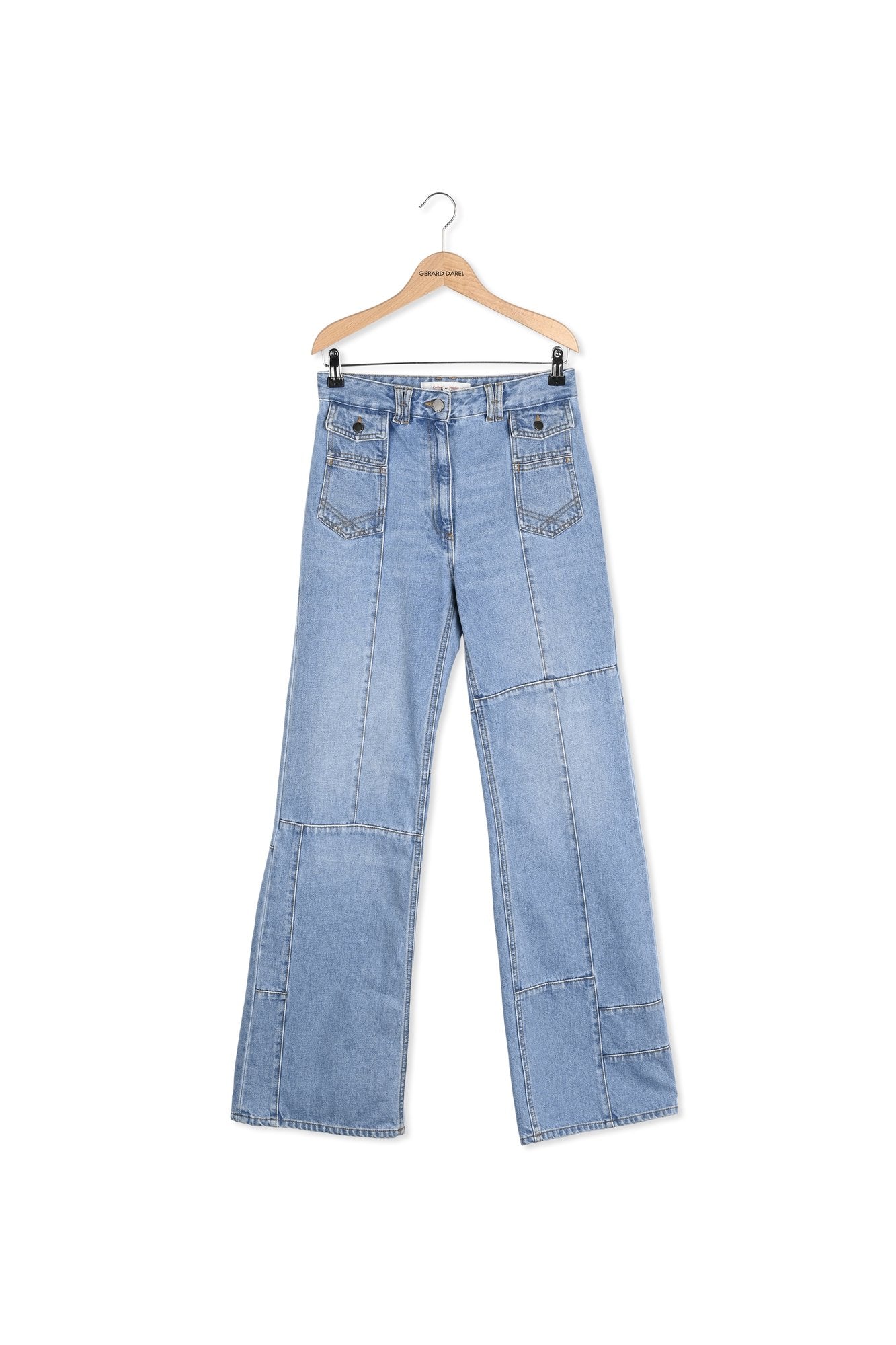 Jean flare à patchwork - EDENE Faume - seconde main