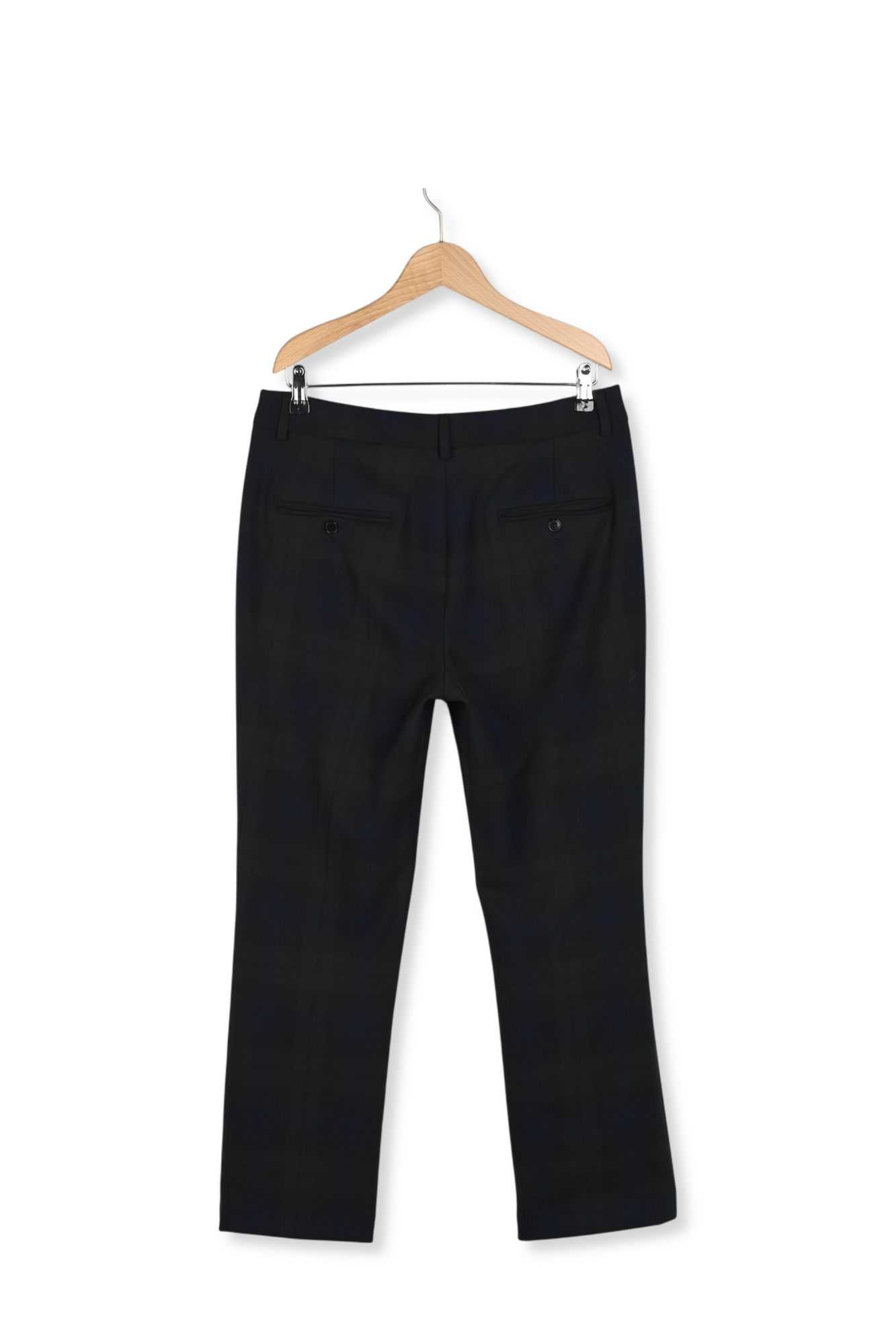 Pantalon droit en tartan - ELIZ Faume - seconde main