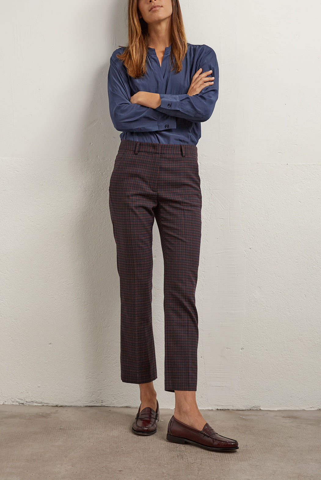 LILLIA - Pantalon 7/8 à carreaux Faume - seconde main