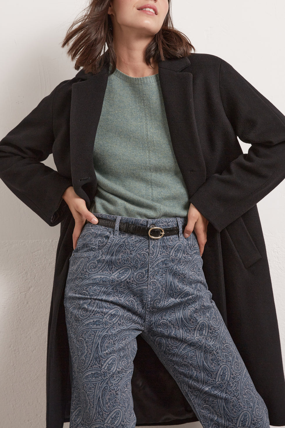 Sim - Manteau en laine vierge et cachemire Faume - seconde main