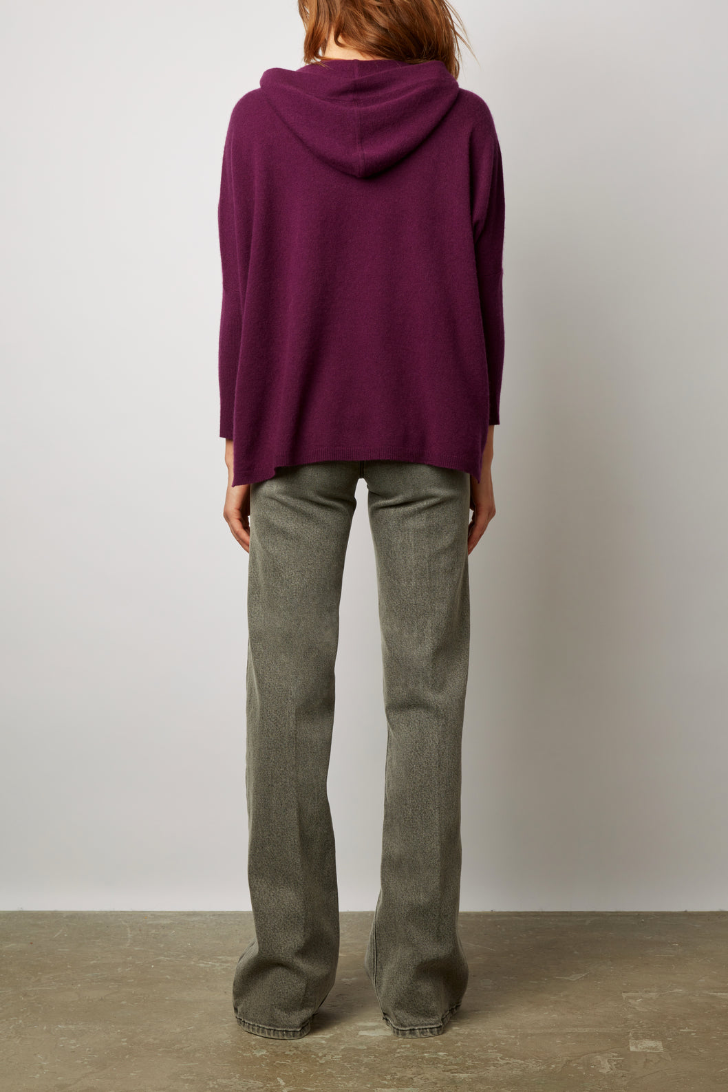 Pull oversize à capuche en cachemire - LALOU Faume - seconde main