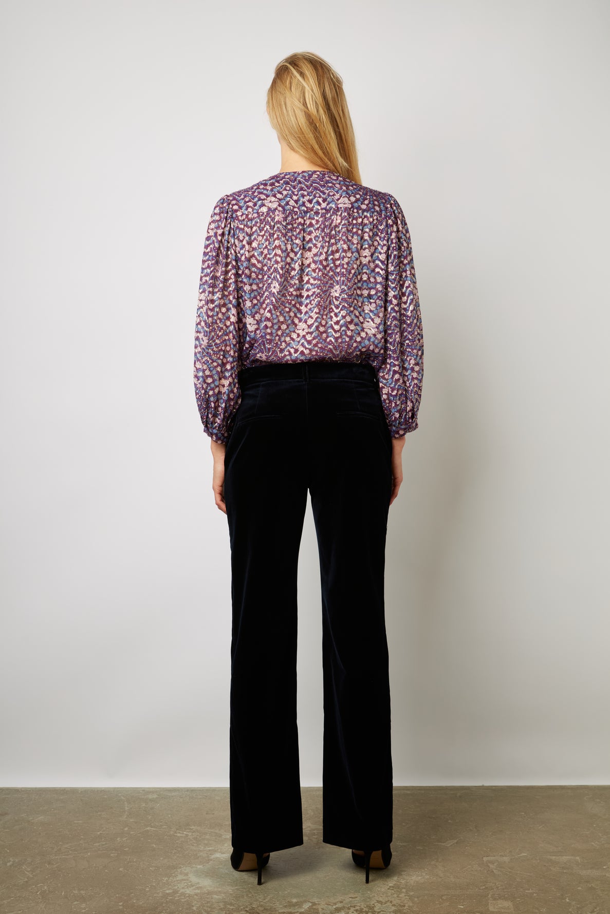 Pantalon droit de tailleur en velours - ELEONIE Faume - seconde main