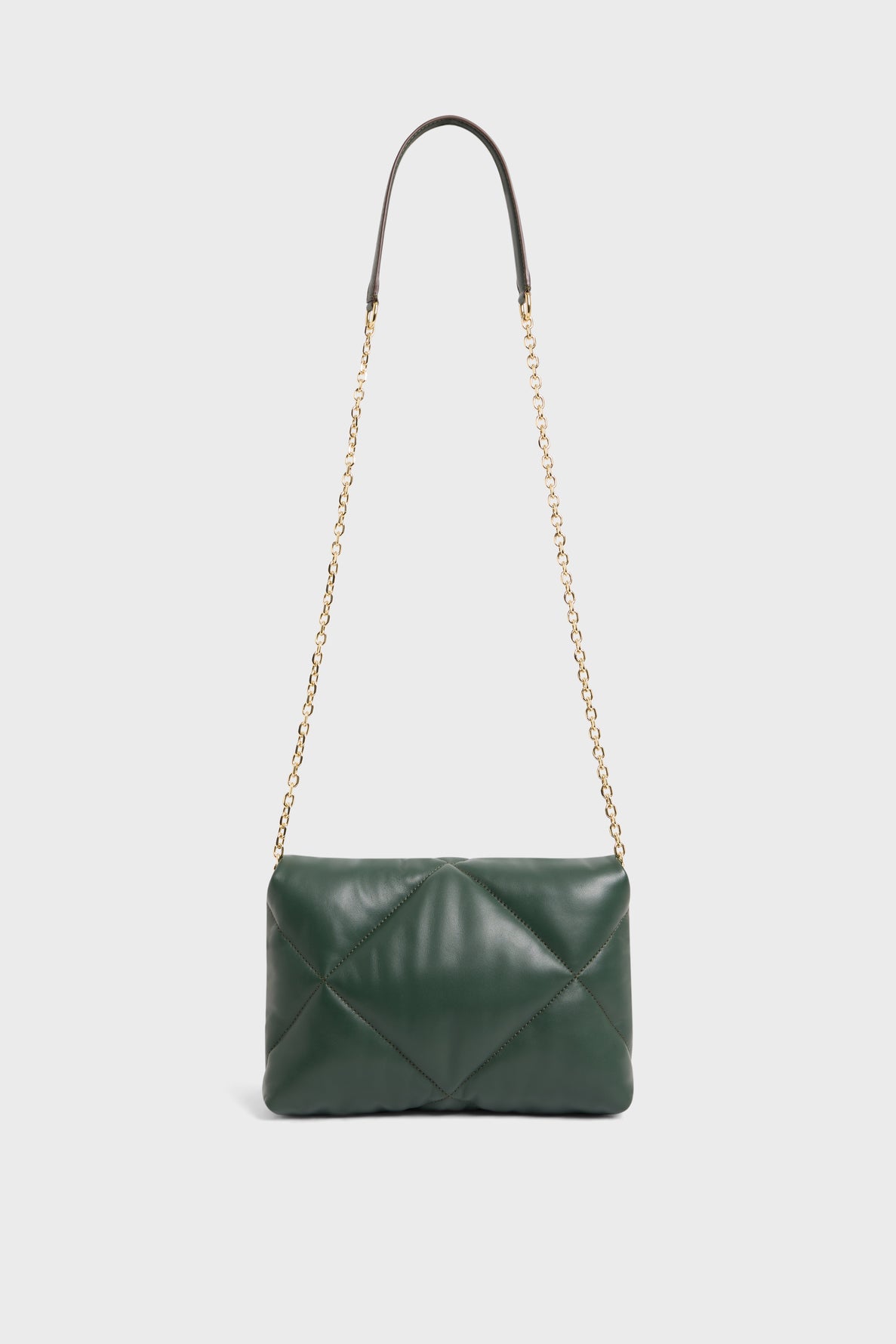 Sac porté travers en cuir matelassé - LE FANNY Faume - seconde main