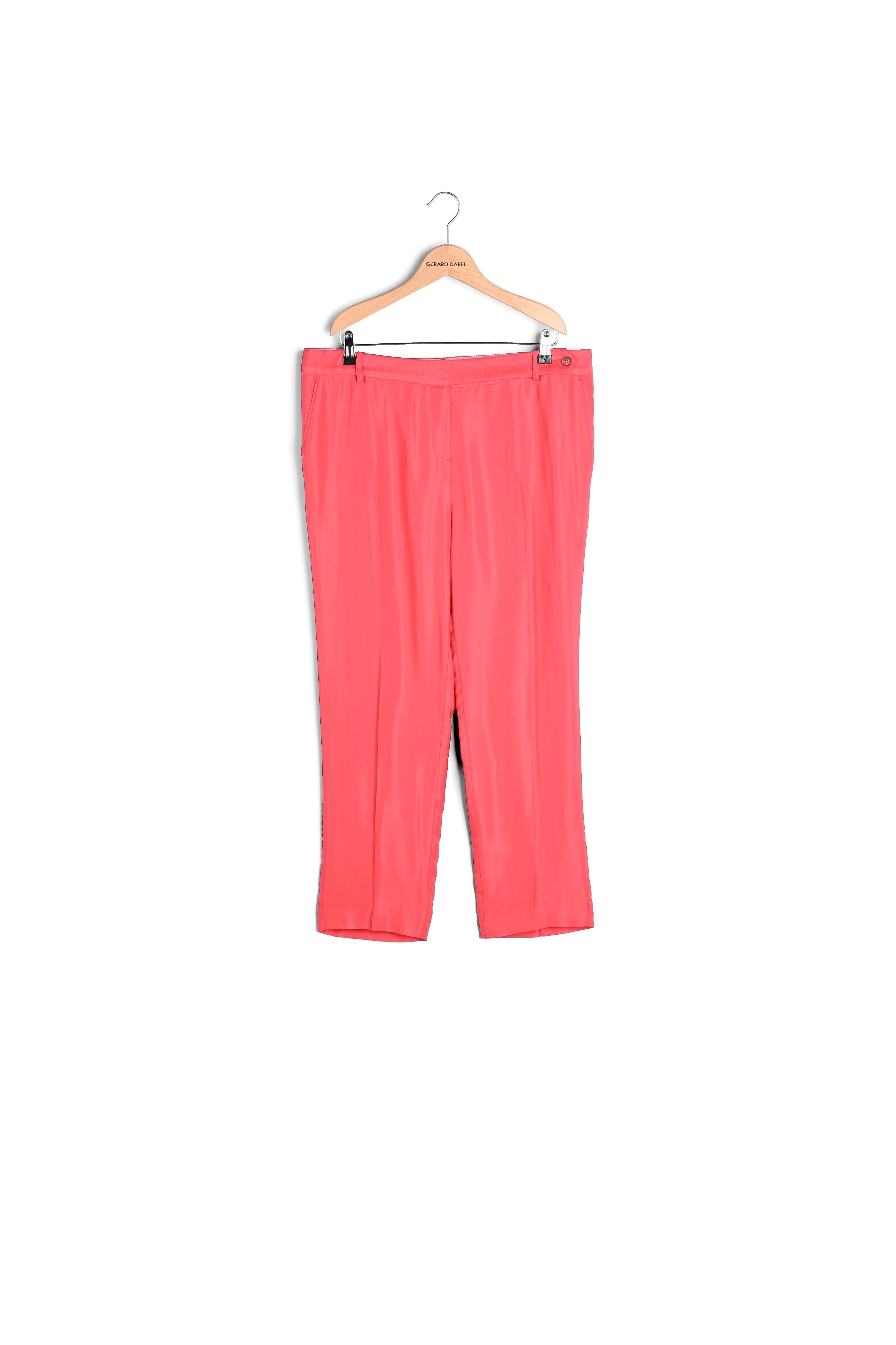 MICHELA - Pantalon fluide en crêpe 7/8 Faume - seconde main