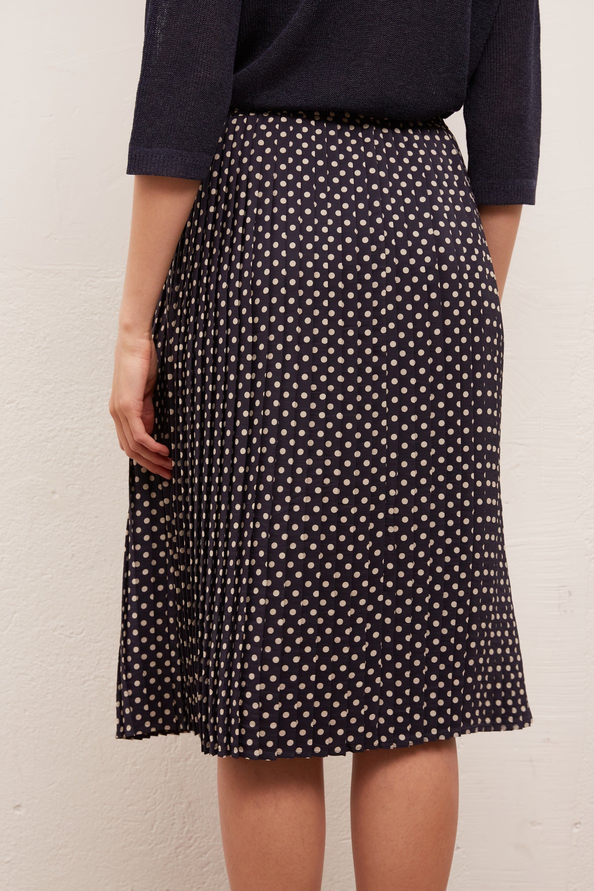 LAVINIA - Jupe plissée soleil imprimée Faume - seconde main