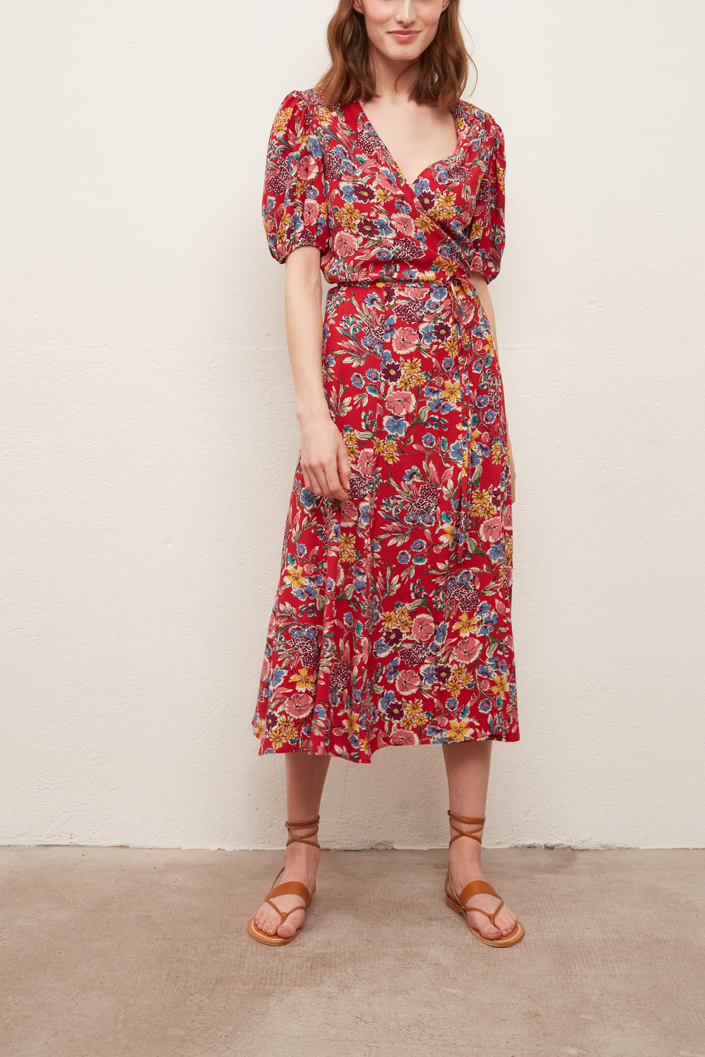 SICILE - Robe longue portefeuille Faume - seconde main