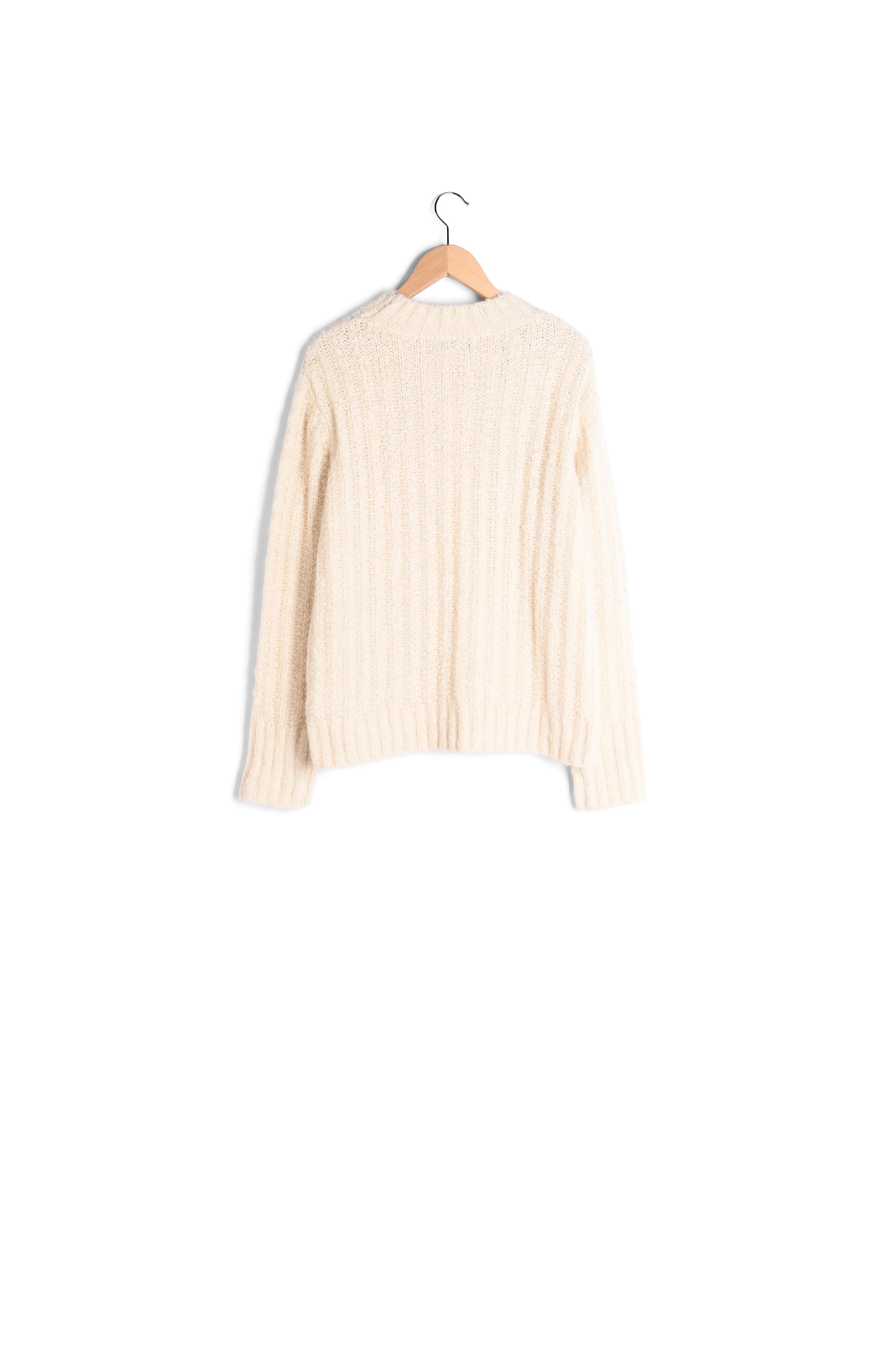 Pull torsadé en laine alpaga mélangée - LOLA Faume - seconde main