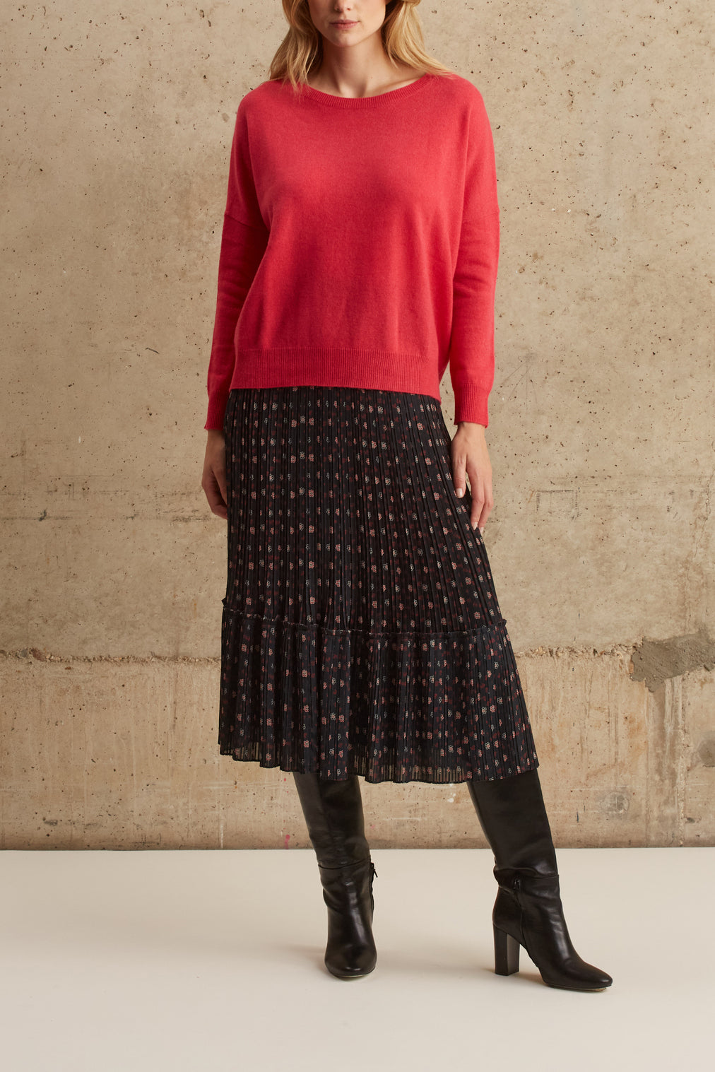 Pull col rond en cachemire - LILLIA Faume - seconde main