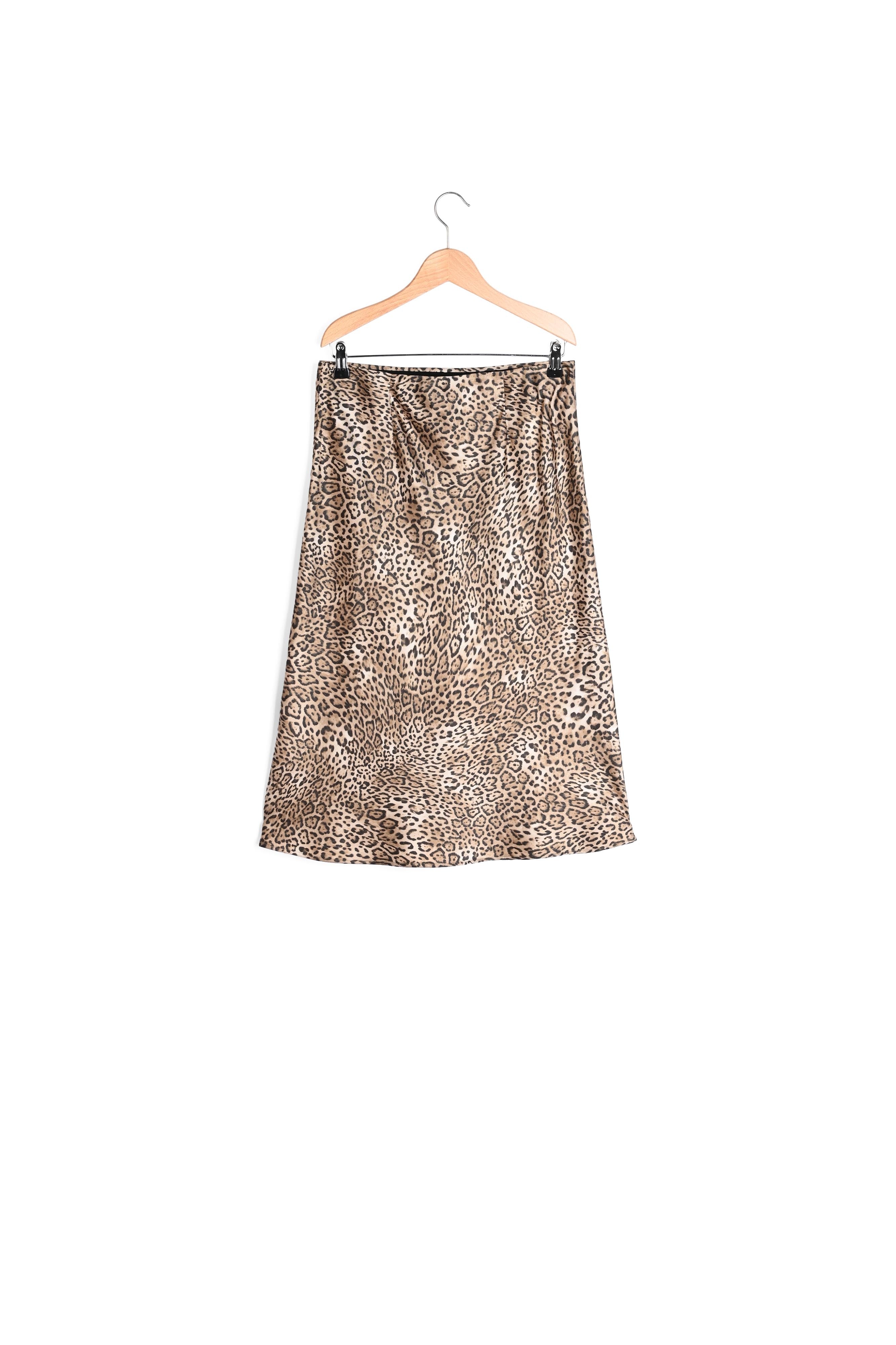 Jupe midi à imprimé léopard - LISENNE Faume - seconde main