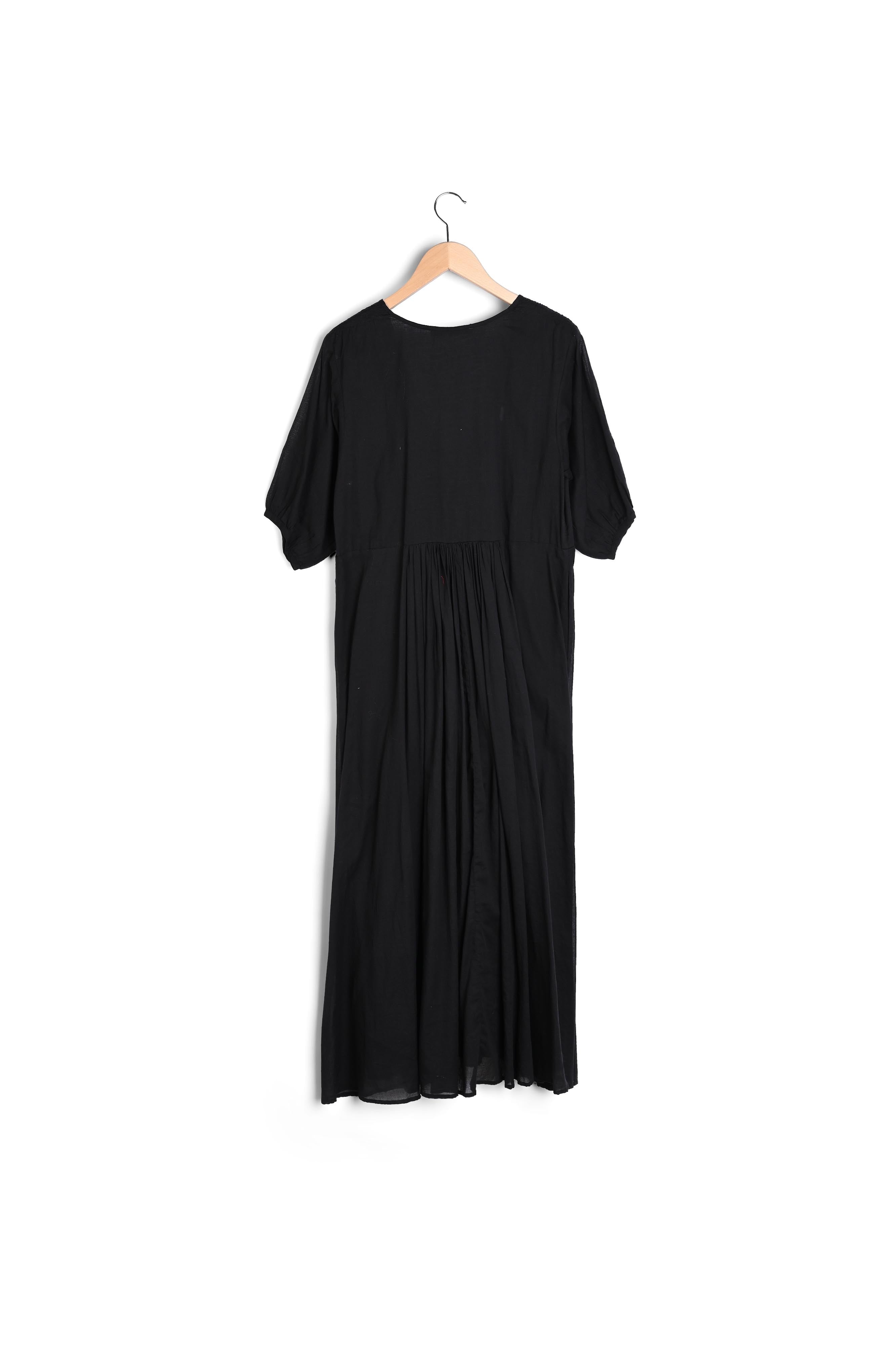 SCARLETT - Robe longue en voile de coton Faume - seconde main