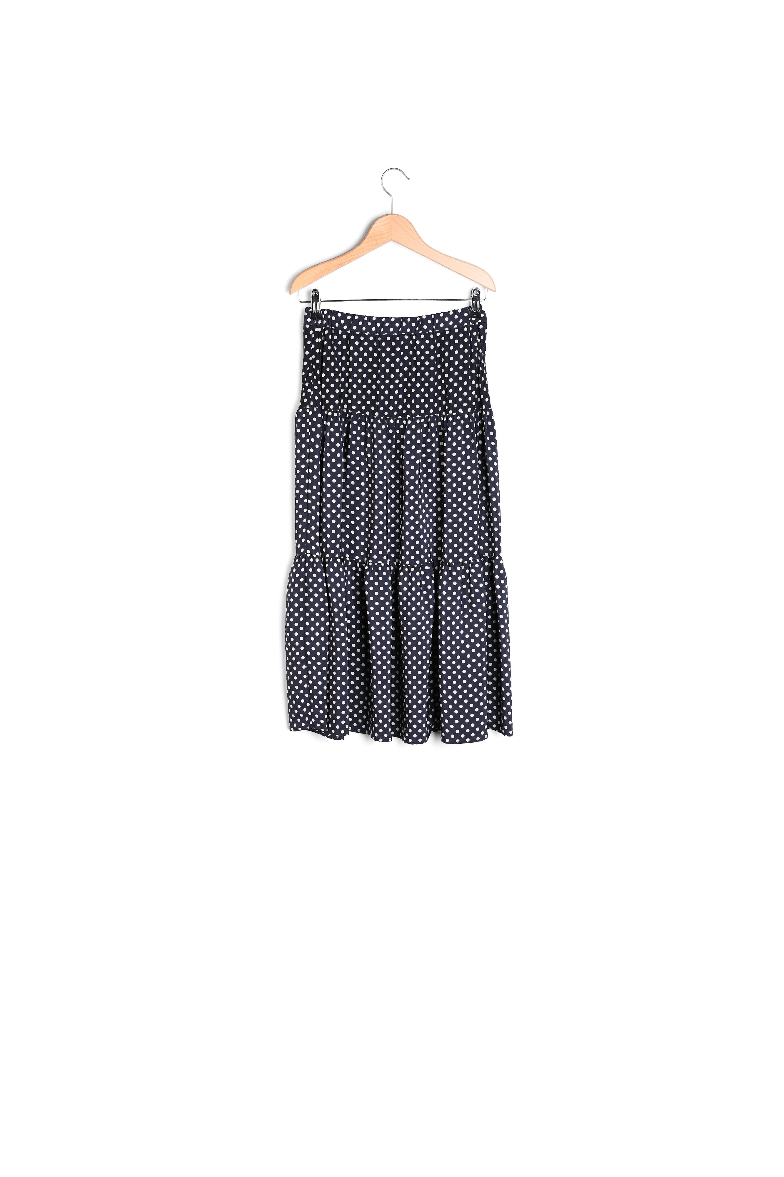 LORNA - Jupon à pois longueur midi Faume - seconde main