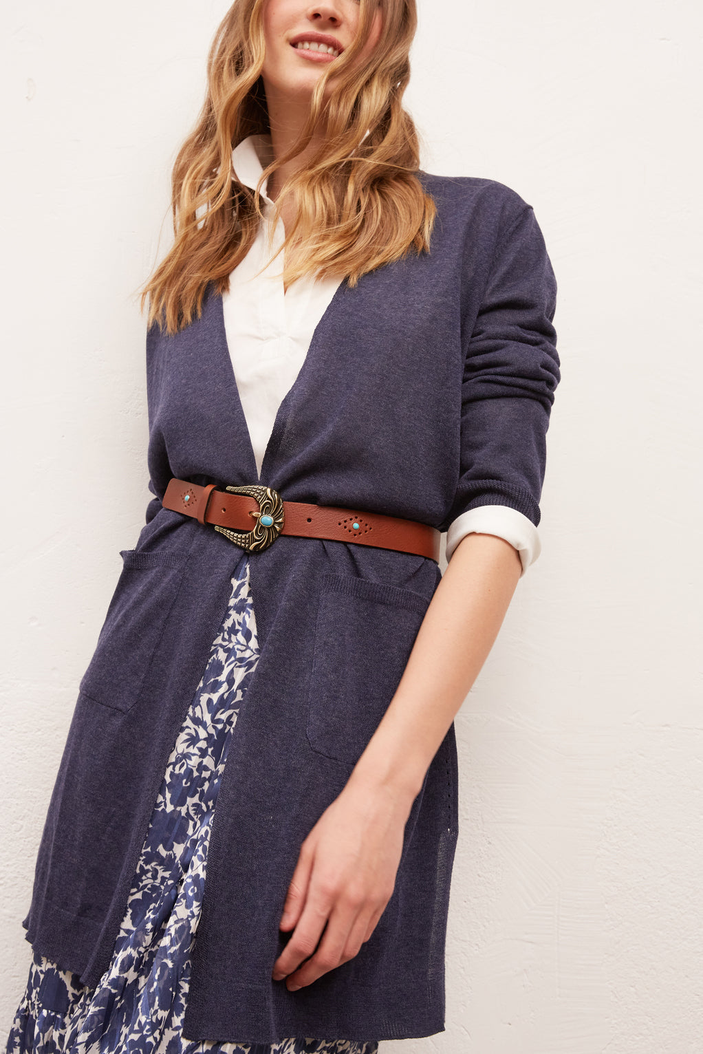 ELYANNA - Gilet long et ultra-fin Faume - seconde main