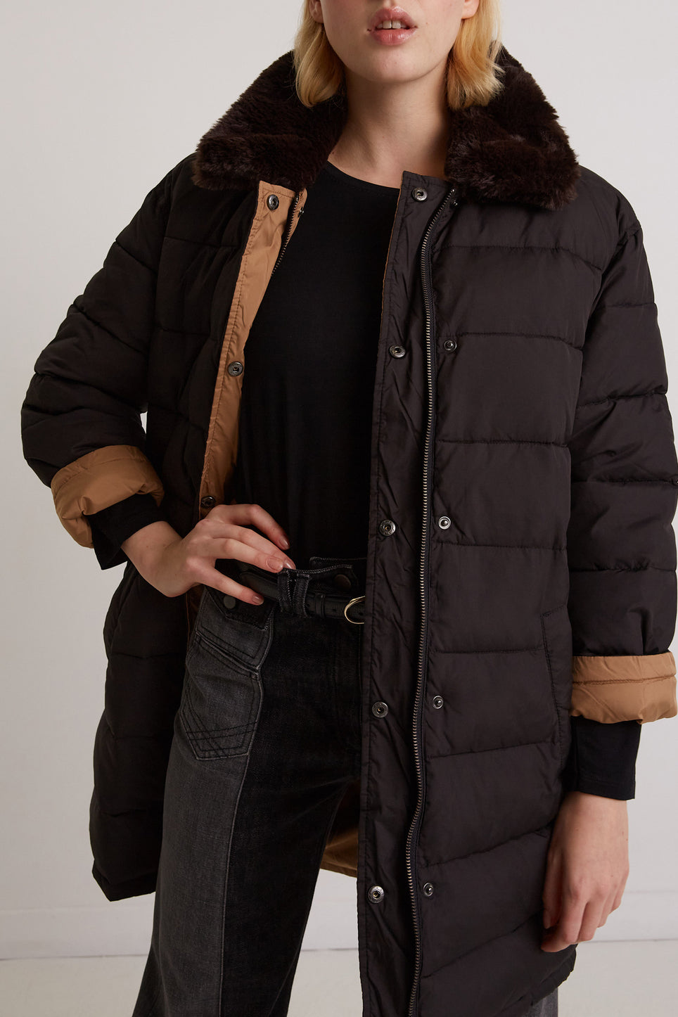 Manteau doudoune réversible - SANNA Faume - seconde main