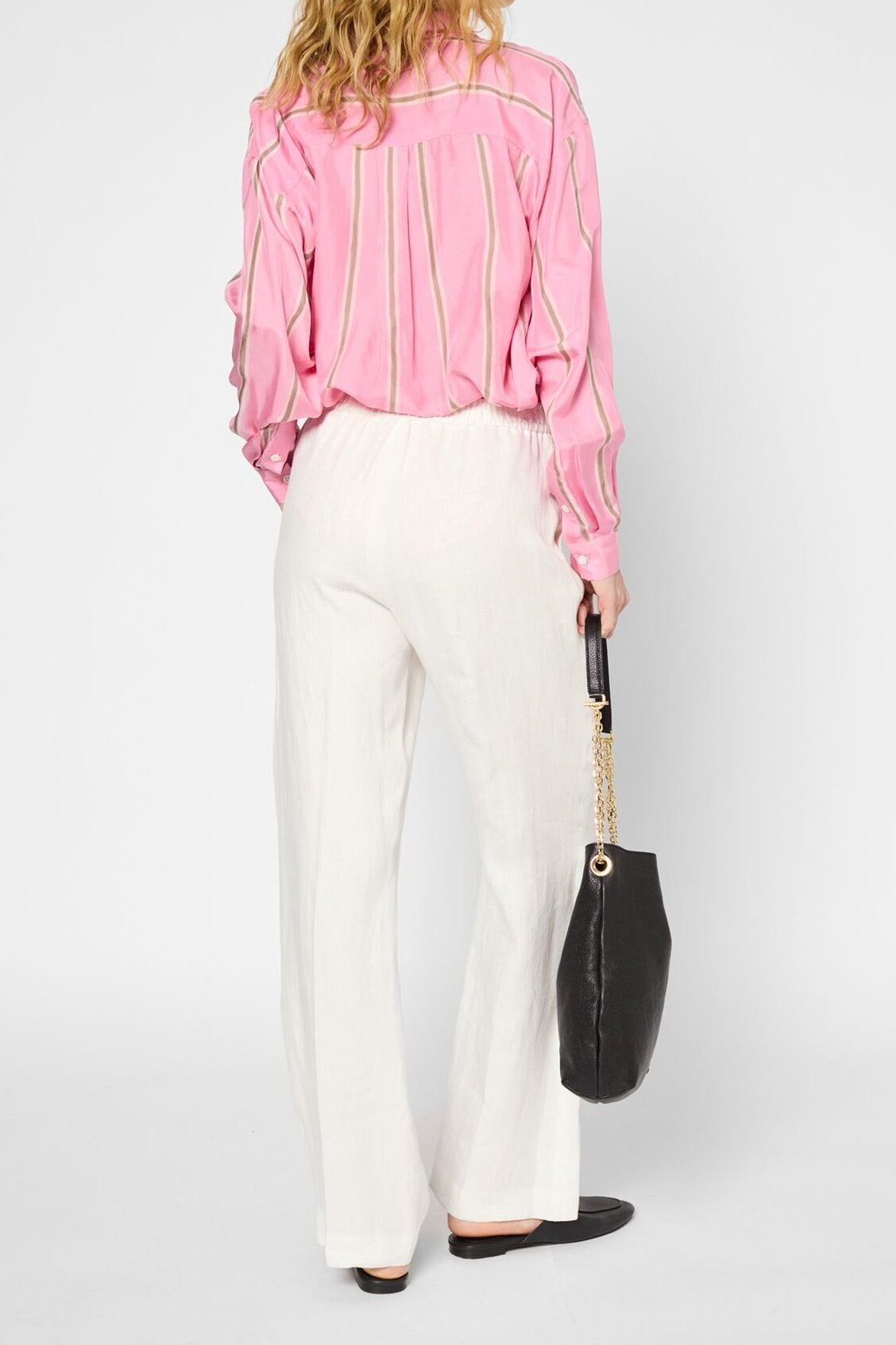 Chemise en soie à rayures - UZZANA Faume - seconde main