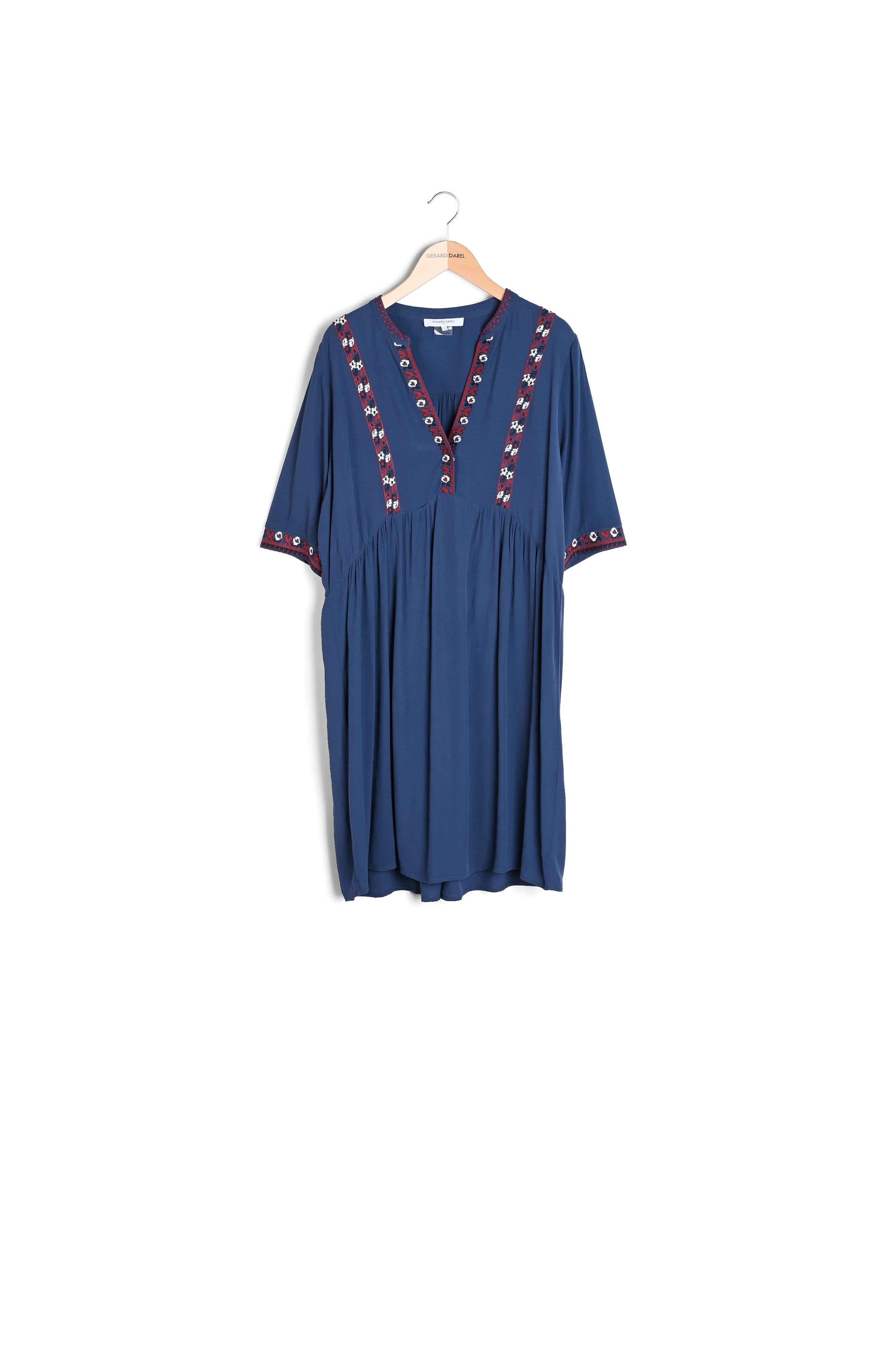 Robe avec broderies contrastées - JOSEF Faume - seconde main