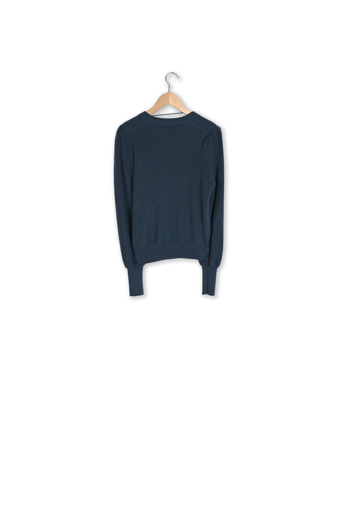 Pull ajusté en laine à détails fantaisie - LEONORA Faume - seconde main