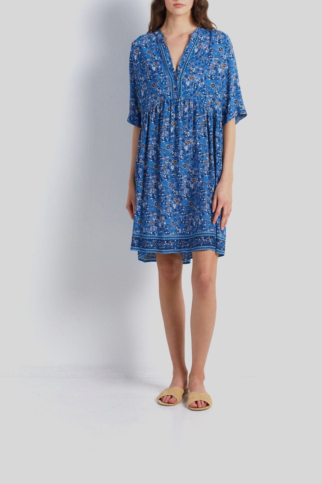 Robe empire à motif - JUDE Faume - seconde main