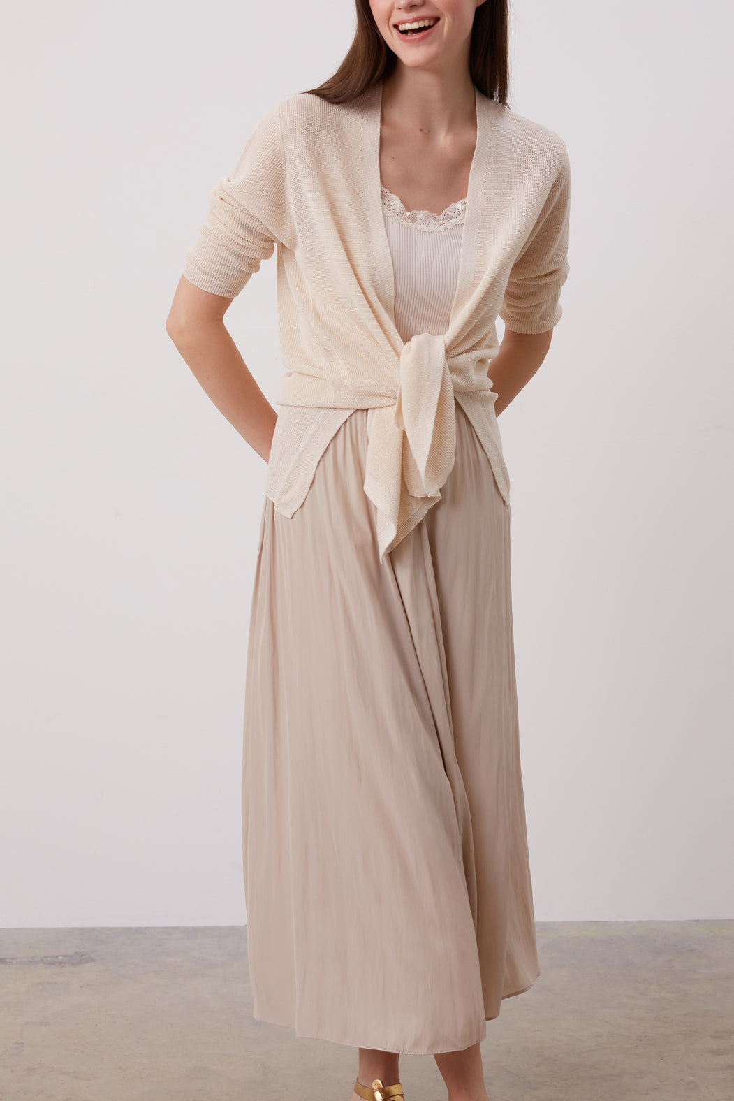 Gilet fluide en maille irisée - LAURANNE Faume - seconde main