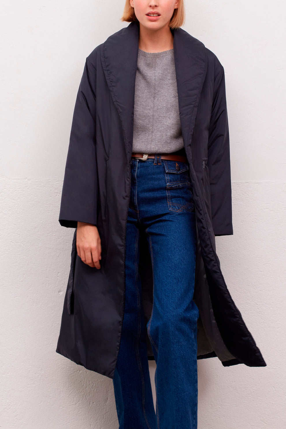 Doudoune longue col châle - SAO Faume - seconde main