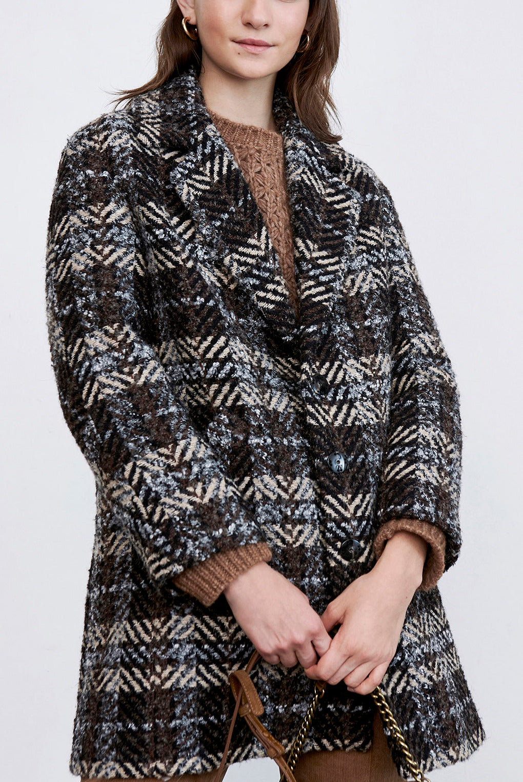 POEMA - Manteau court en tweed Faume - seconde main