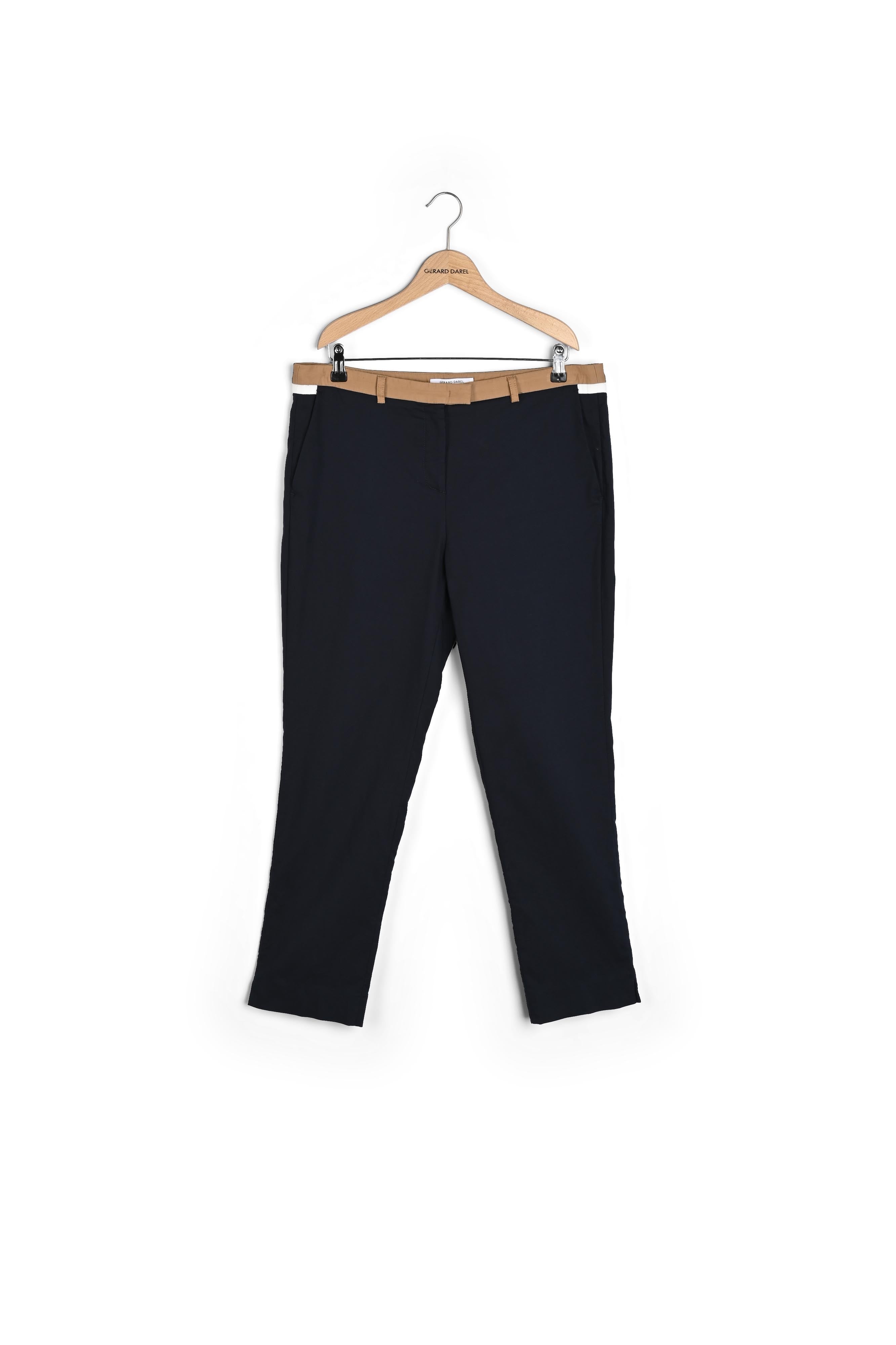 MARILYS - Pantalon droit 7/8 en coton tricolore Faume - seconde main