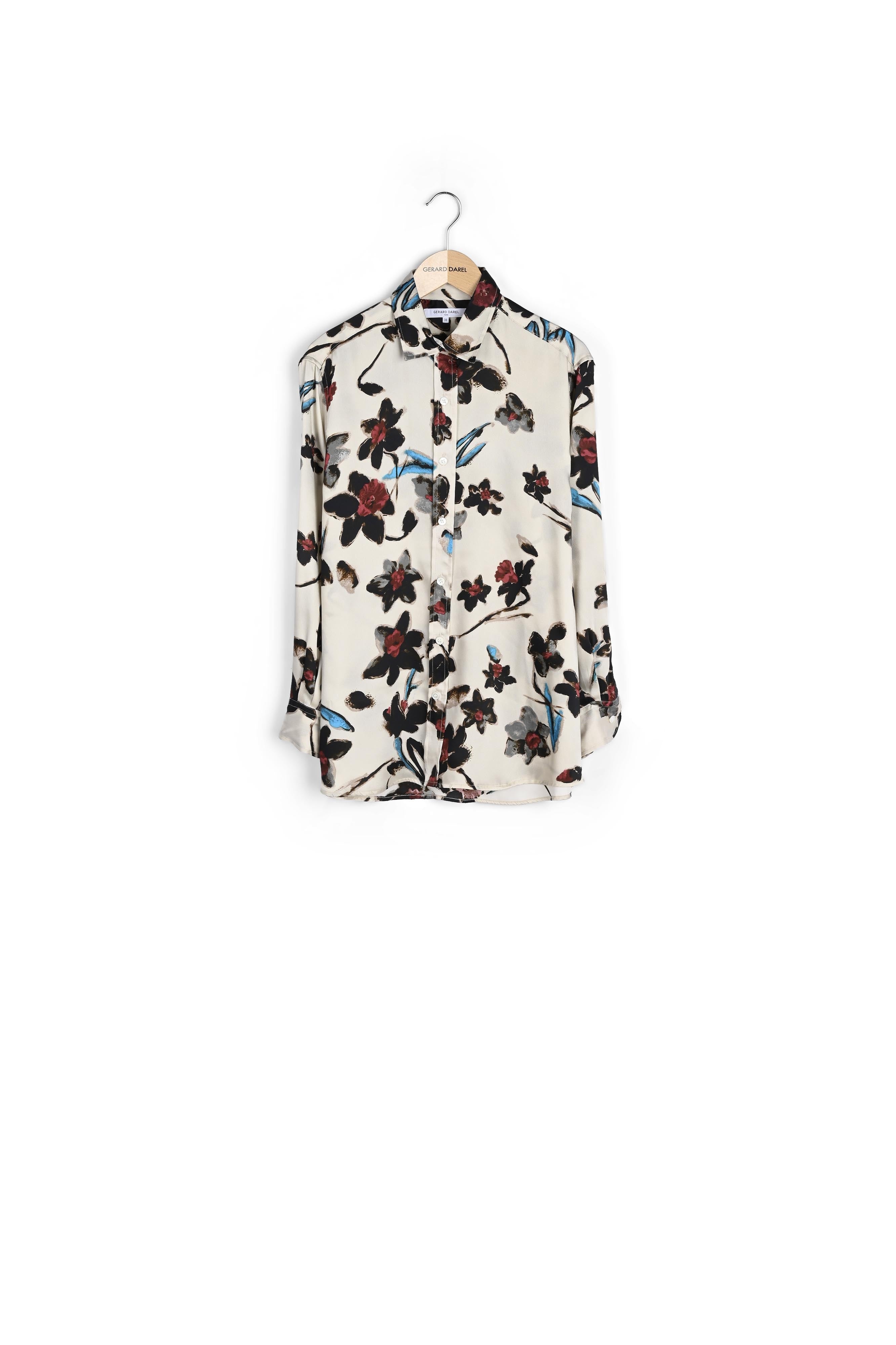 NESSA - Chemise fluide à imprimé floral Faume - seconde main