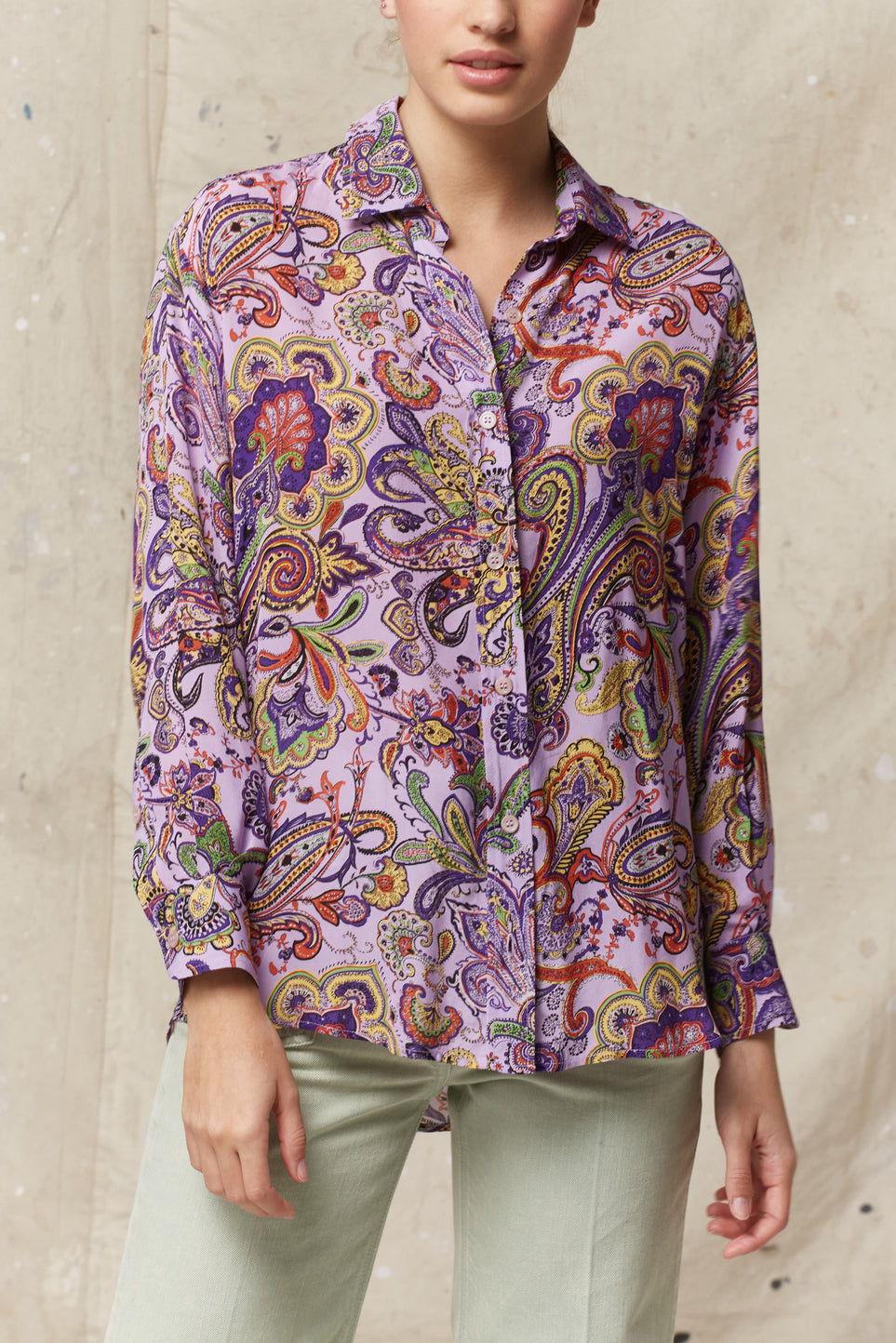 Chemise à motif - EMILE Faume - seconde main