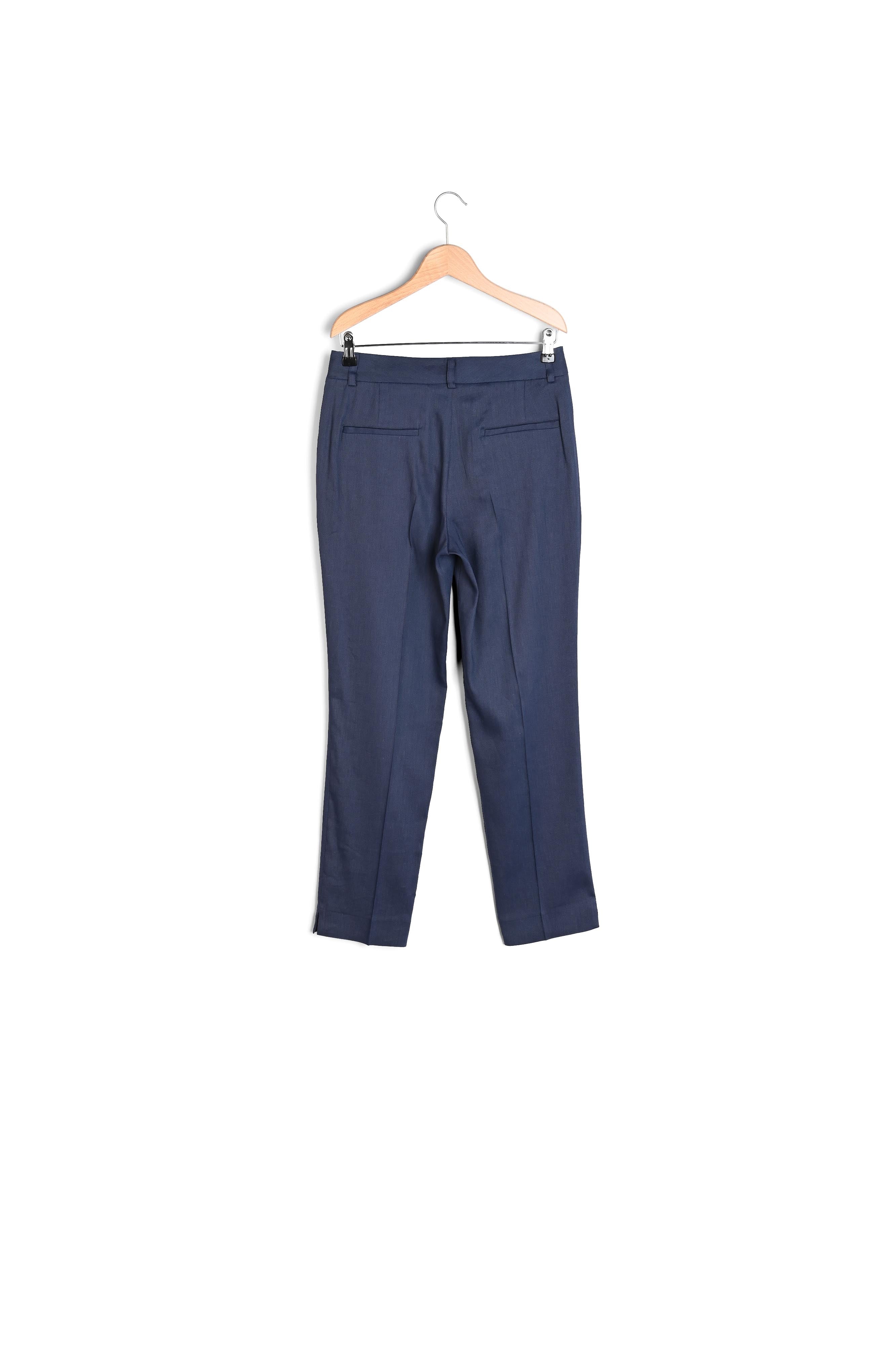 MONICA - Pantalon droit 7/8 en lin mélangé Faume - seconde main