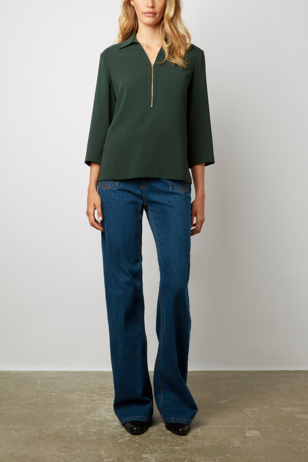 Blouse fluide zippée - CATHERINE Faume - seconde main