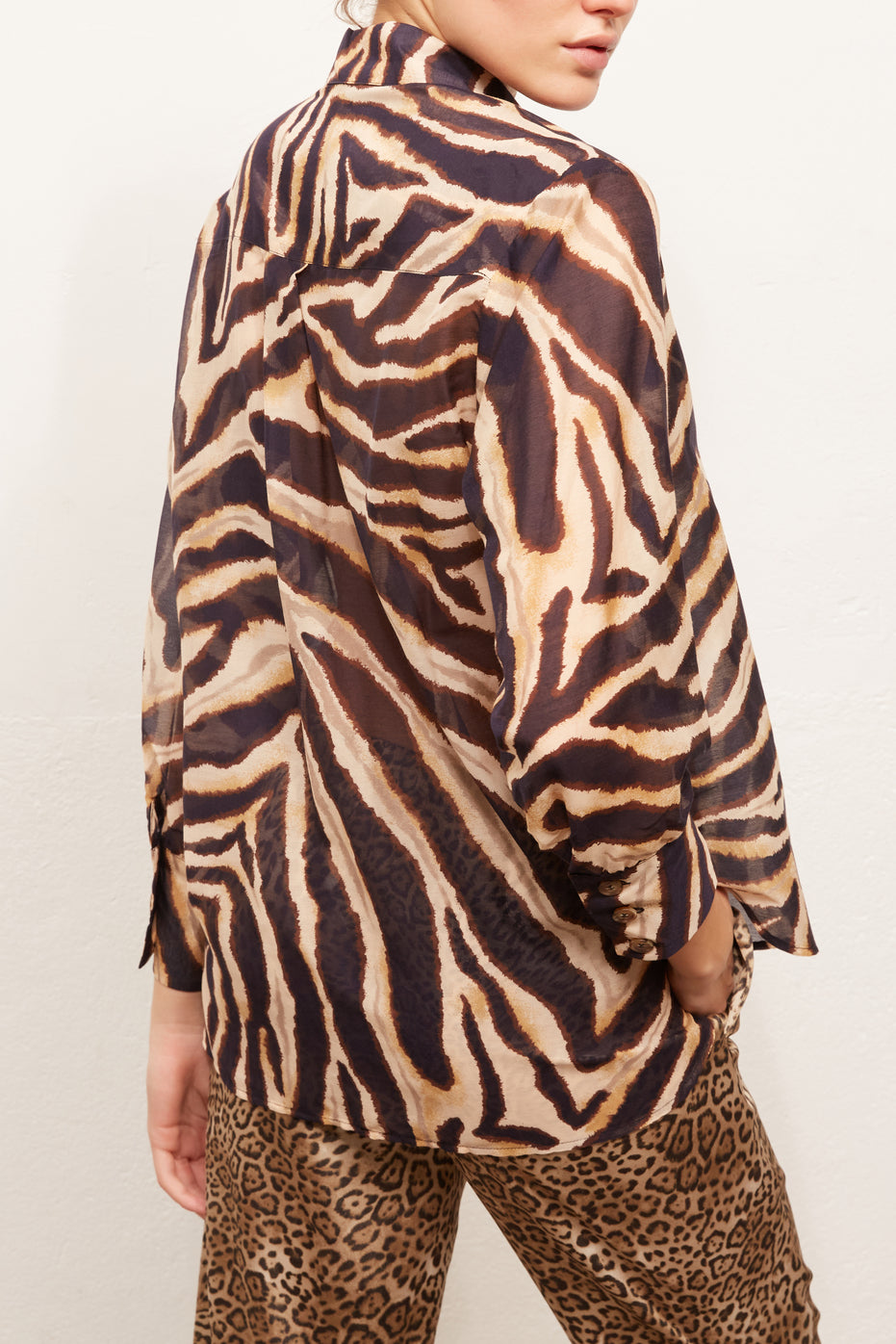 NAIS - chemise à imprimé animalier Faume - seconde main