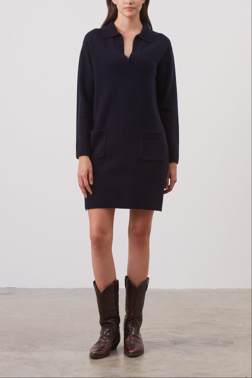 Robe en maille de laine cachemire - JASPER Faume - seconde main